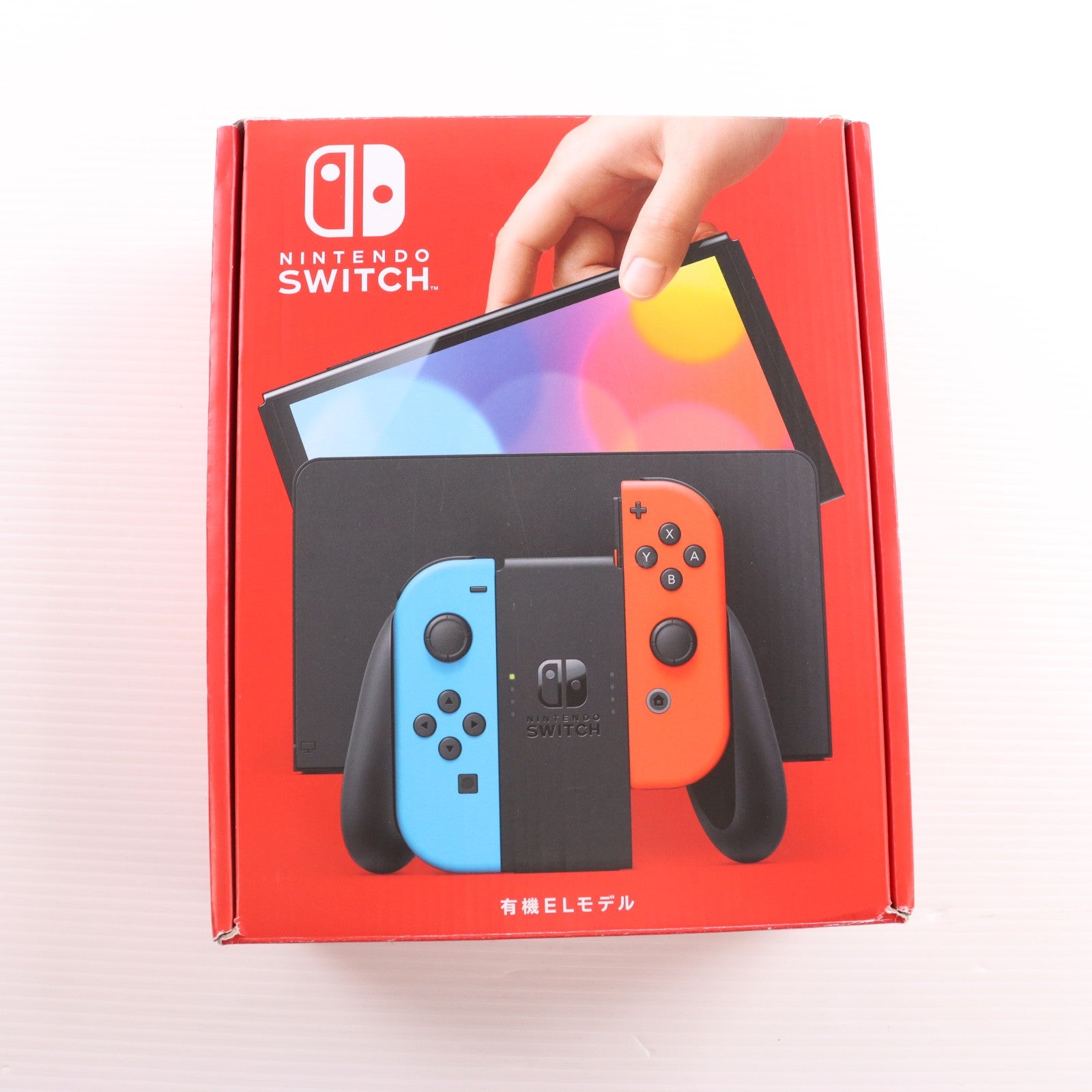 【中古即納】[Switch] (本体) Nintendo Switch(ニンテンドースイッチ) 有機ELモデル Joy-Con(L) ネオンブルー/R ネオンレッド 任天堂(HEG-S-KABAA)(20211008)