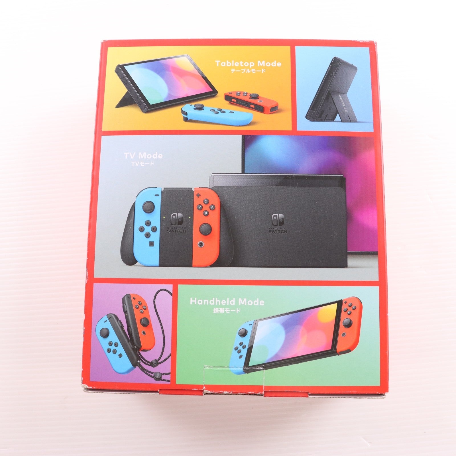【中古即納】[Switch] (本体) Nintendo Switch(ニンテンドースイッチ) 有機ELモデル Joy-Con(L) ネオンブルー/R ネオンレッド 任天堂(HEG-S-KABAA)(20211008)