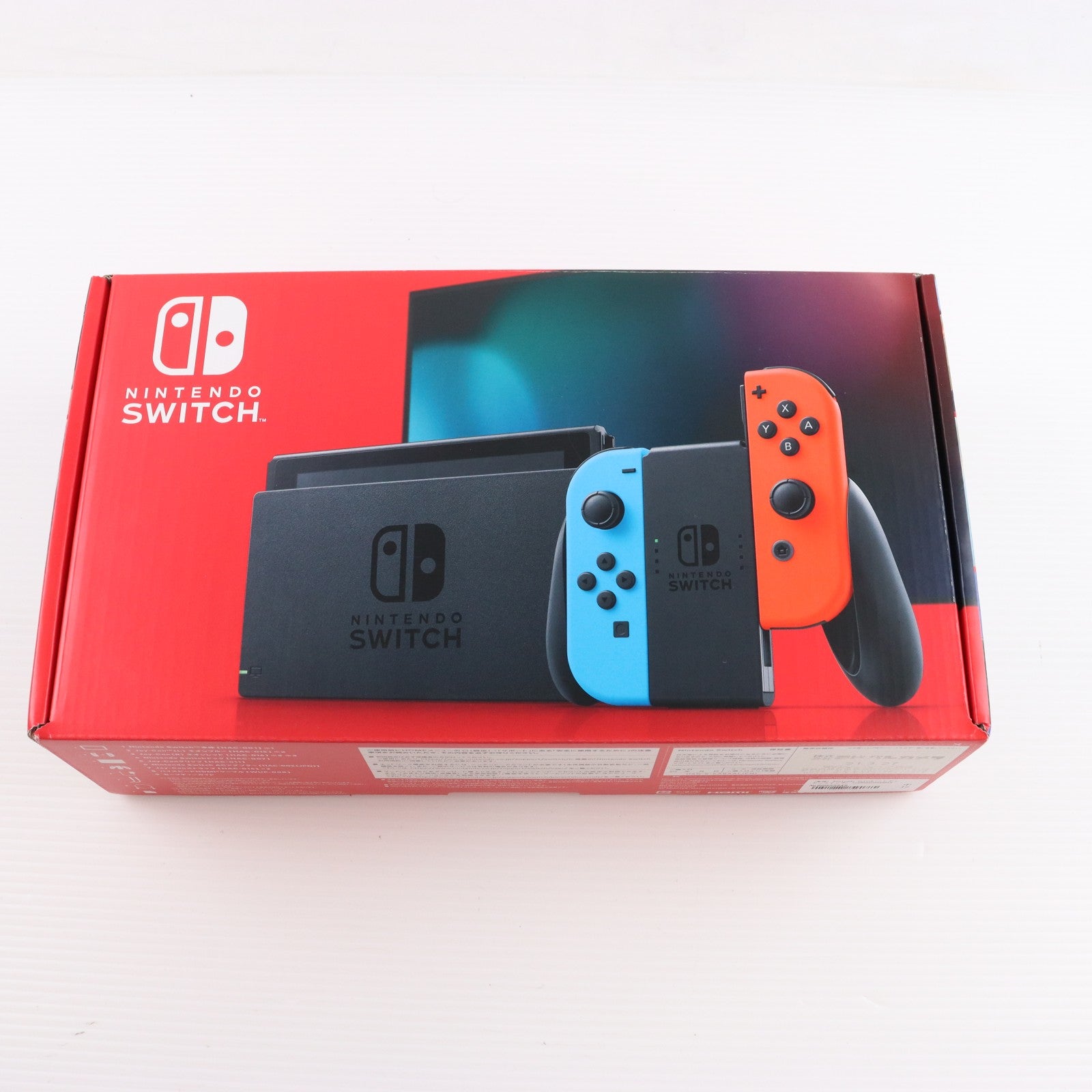 【中古即納】[Switch] (本体) Nintendo Switch(ニンテンドースイッチ) Joy-Con(L) ネオンブルー/(R) ネオンレッド 任天堂(HAD-S-KABAA)(20190830)