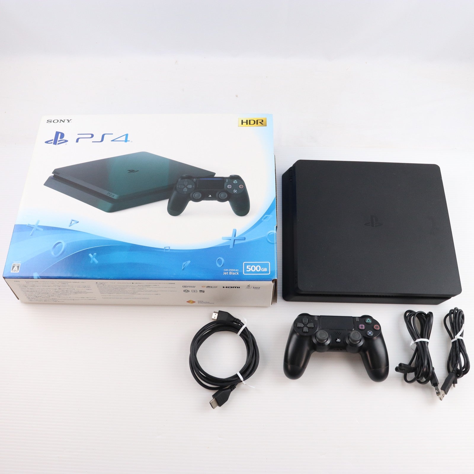 【中古即納】[PS4] (本体) PlayStation 4(プレイステーション4) ジェット・ブラック HDD500GB SIE(CUH-2100AB01)(20170724)