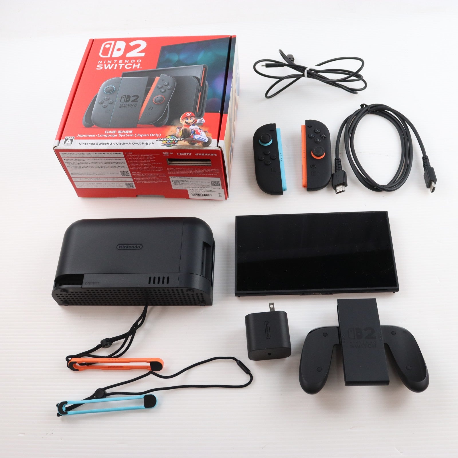 【中古即納】[Switch2] (本体)(ソフト無し) Nintendo Switch 2(ニンテンドースイッチ2)(日本語・国内専用) マリオカート ワールド セット 任天堂(BEE-S-KB6PA)(20250605)