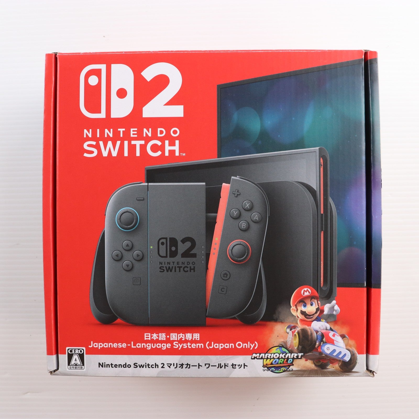 【中古即納】[Switch2] (本体)(ソフト無し) Nintendo Switch 2(ニンテンドースイッチ2)(日本語・国内専用) マリオカート ワールド セット 任天堂(BEE-S-KB6PA)(20250605)