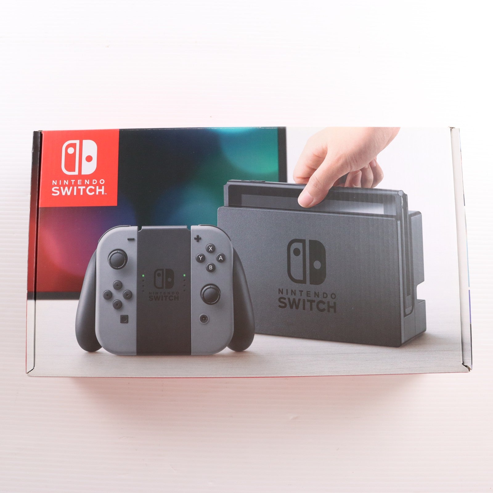 【中古即納】[Switch] (本体) Nintendo Switch(ニンテンドースイッチ) Joy-Con(L)/R グレー 任天堂(HAC-S-KAAAA)(20170303)