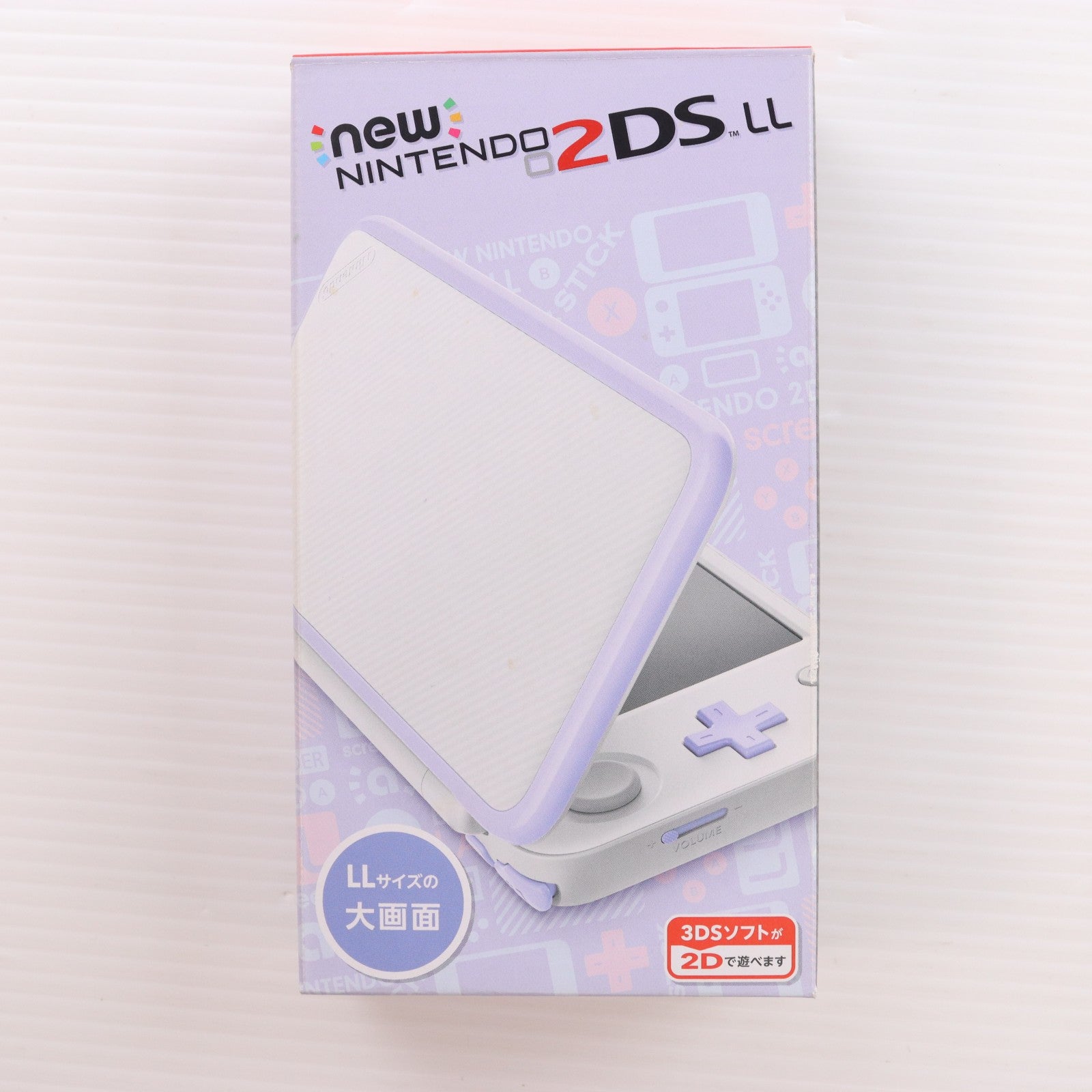 【中古即納】[3DS] (本体) Newニンテンドー2DS LL ホワイト×ラベンダー 任天堂(JAN-S-UAAA)(20171005)