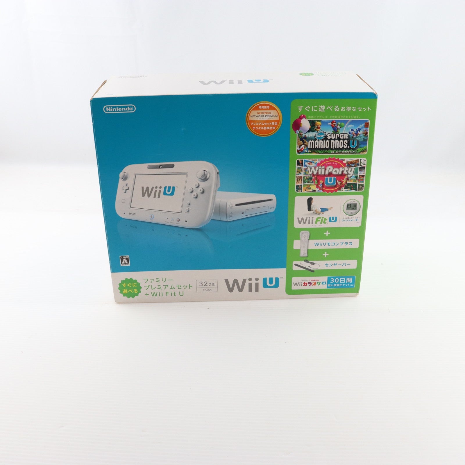 【中古即納】[WiiU] (本体) Wii U すぐに遊べるファミリープレミアムセット+Wii Fit U(シロ) 任天堂(WUP-S-WAFT)(20131205)