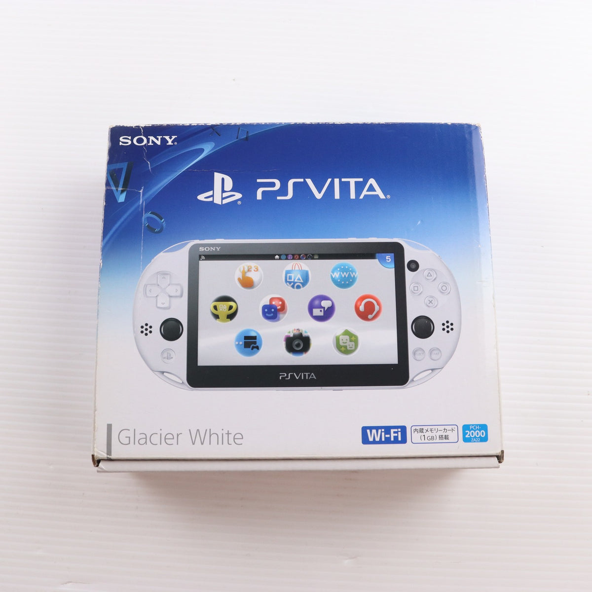 【中古即納】[PSVita] (本体) PlayStation Vita(プレイステーション ヴィータ) Wi-Fiモデル グレイシャー・ホワイト SCE(PCH-2000ZA22)(20150917)