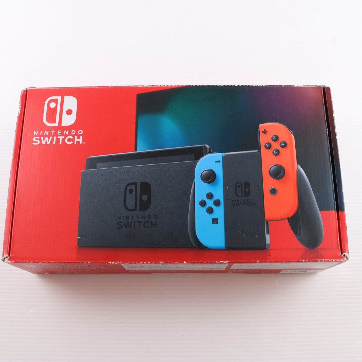 【中古即納】[Switch] (本体) Nintendo Switch(ニンテンドースイッチ) Joy-Con(L) ネオンブルー/(R) ネオンレッド 任天堂(HAD-S-KABAA)(20190830)