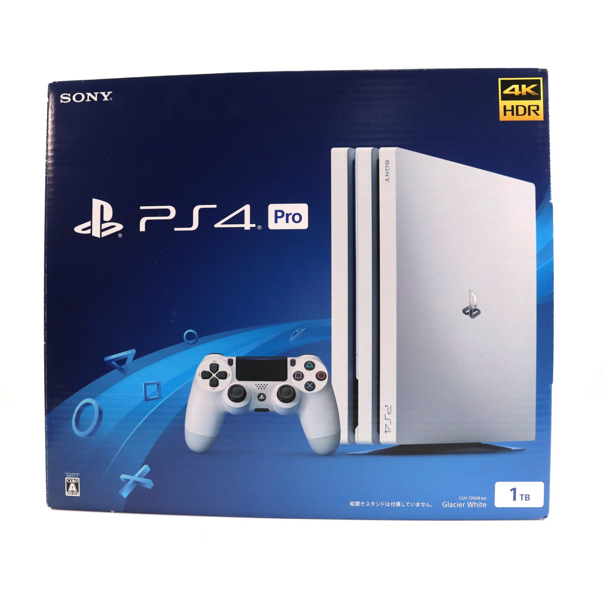 【中古即納】[PS4] (本体) PlayStation 4 Pro(プレイステーション4 プロ) グレイシャー・ホワイト 1TB SIE(CUH-7200BB02)(20181012)