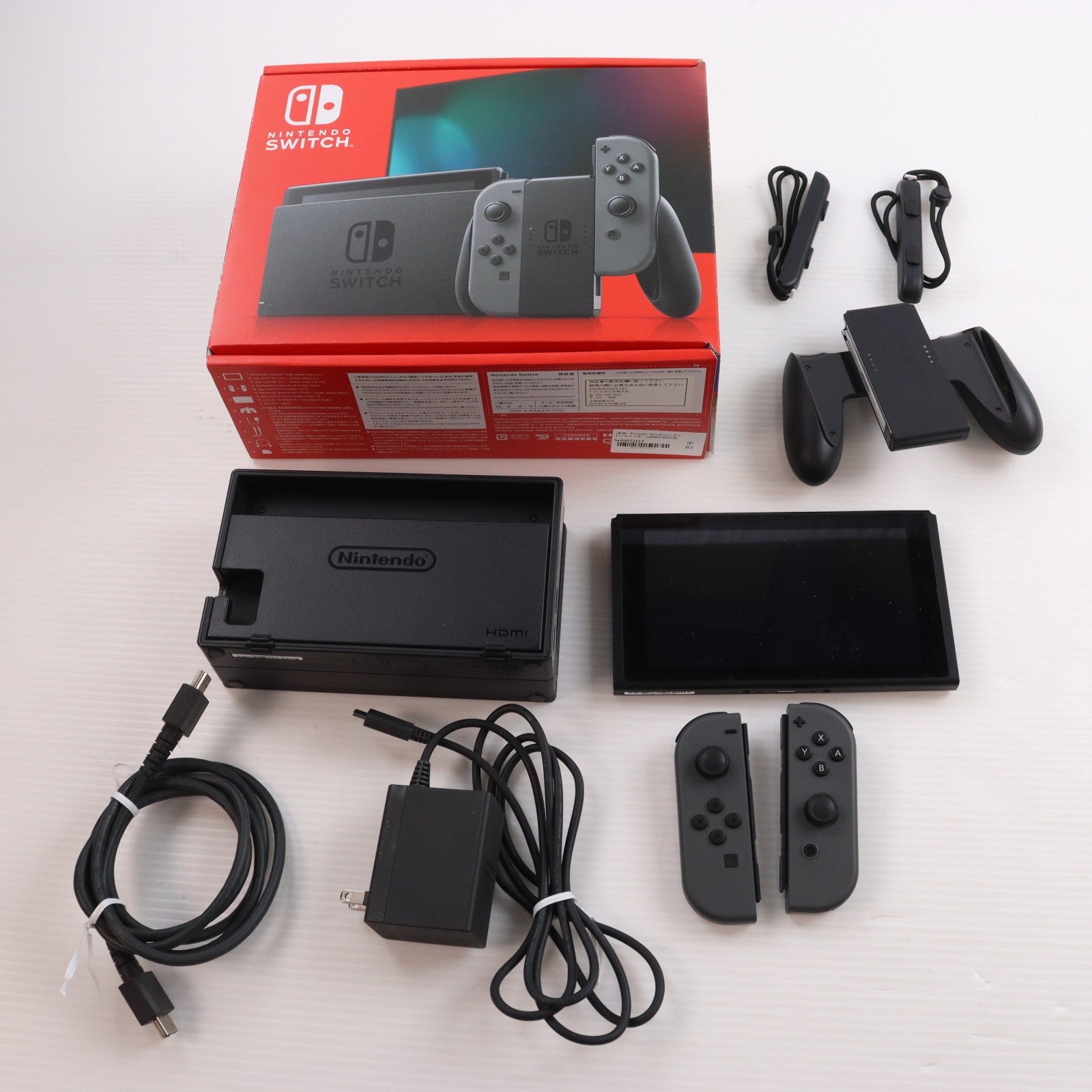 【中古即納】[Switch] (本体) Nintendo Switch(ニンテンドースイッチ) Joy-Con(L)/(R) グレー 任天堂(HAD-S-KAAAH)(20230412)