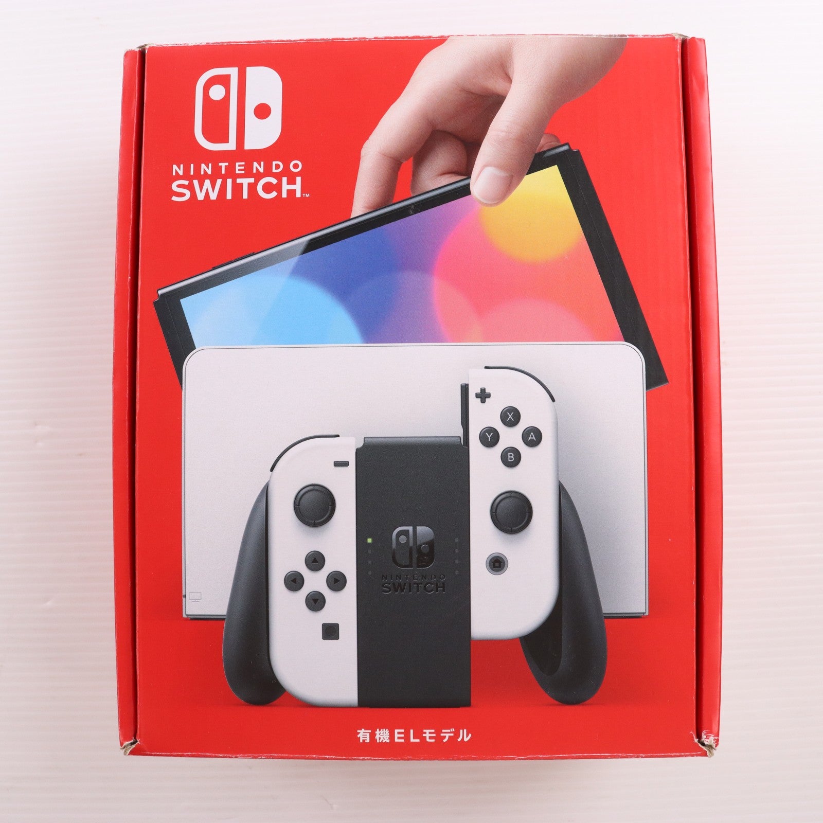 【中古即納】[Switch] (本体) Nintendo Switch(ニンテンドースイッチ) 有機ELモデル Joy-Con(L)/(R) ホワイト 任天堂(HEG-S-KAAAA)(20211008)