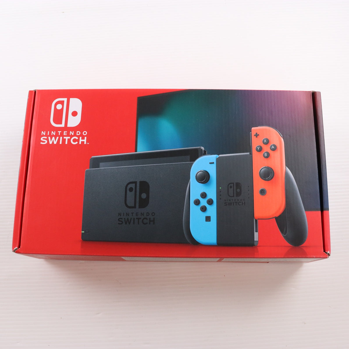 【中古即納】[Switch] (本体) Nintendo Switch(ニンテンドースイッチ) Joy-Con(L) ネオンブルー/(R) ネオンレッド 任天堂(HAD-S-KABAA)(20190830)