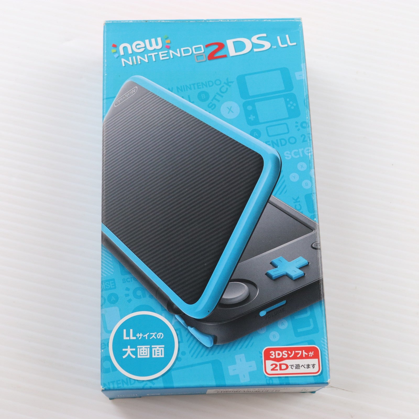 【中古即納】[3DS] (本体) Newニンテンドー2DS LL ブラック×ターコイズ 任天堂(JAN-S-BAAA)(20170713)