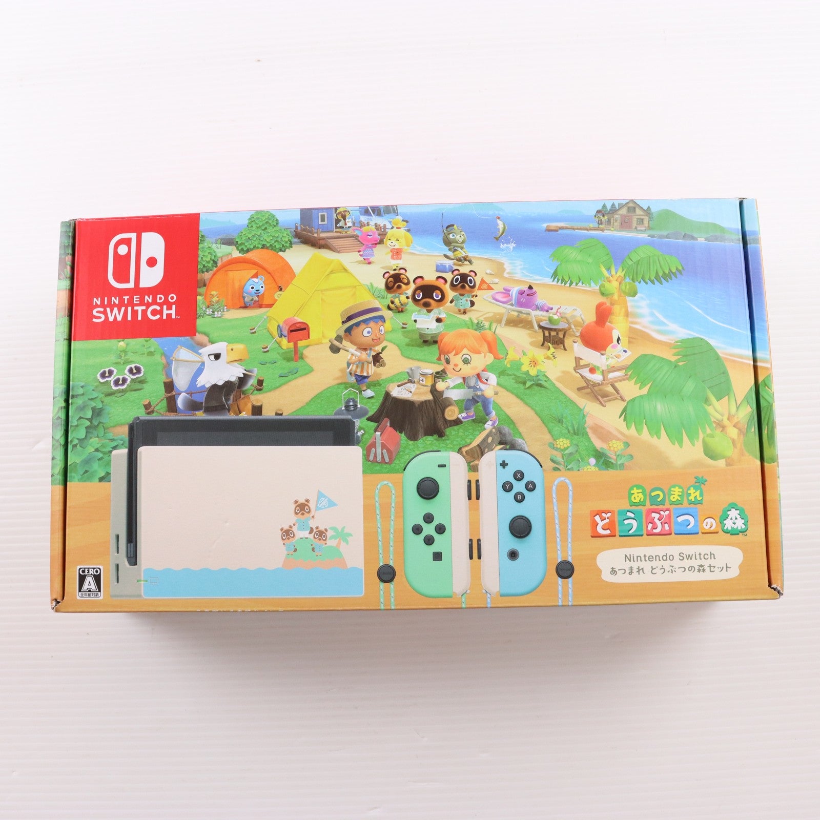 【中古即納】[Switch] (本体)(ソフト無し) Nintendo Switch(ニンテンドースイッチ) あつまれ どうぶつの森セット 任天堂(HAD-S-KEAGC)(20200320)