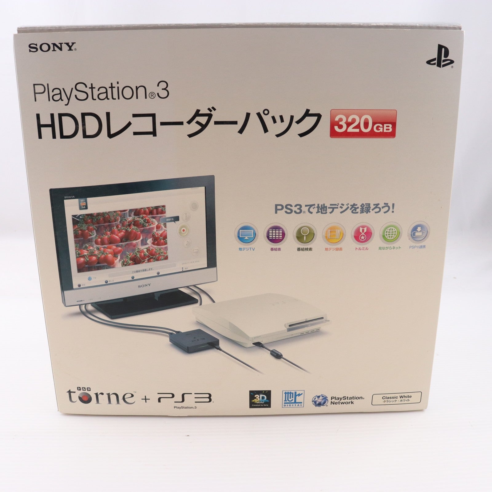 【中古即納】[PS3] (本体) PlayStation 3(プレイステーション3) HDDレコーダーパック 320GB クラシック・ホワイト SCE(CEJH-10016)(20110310)