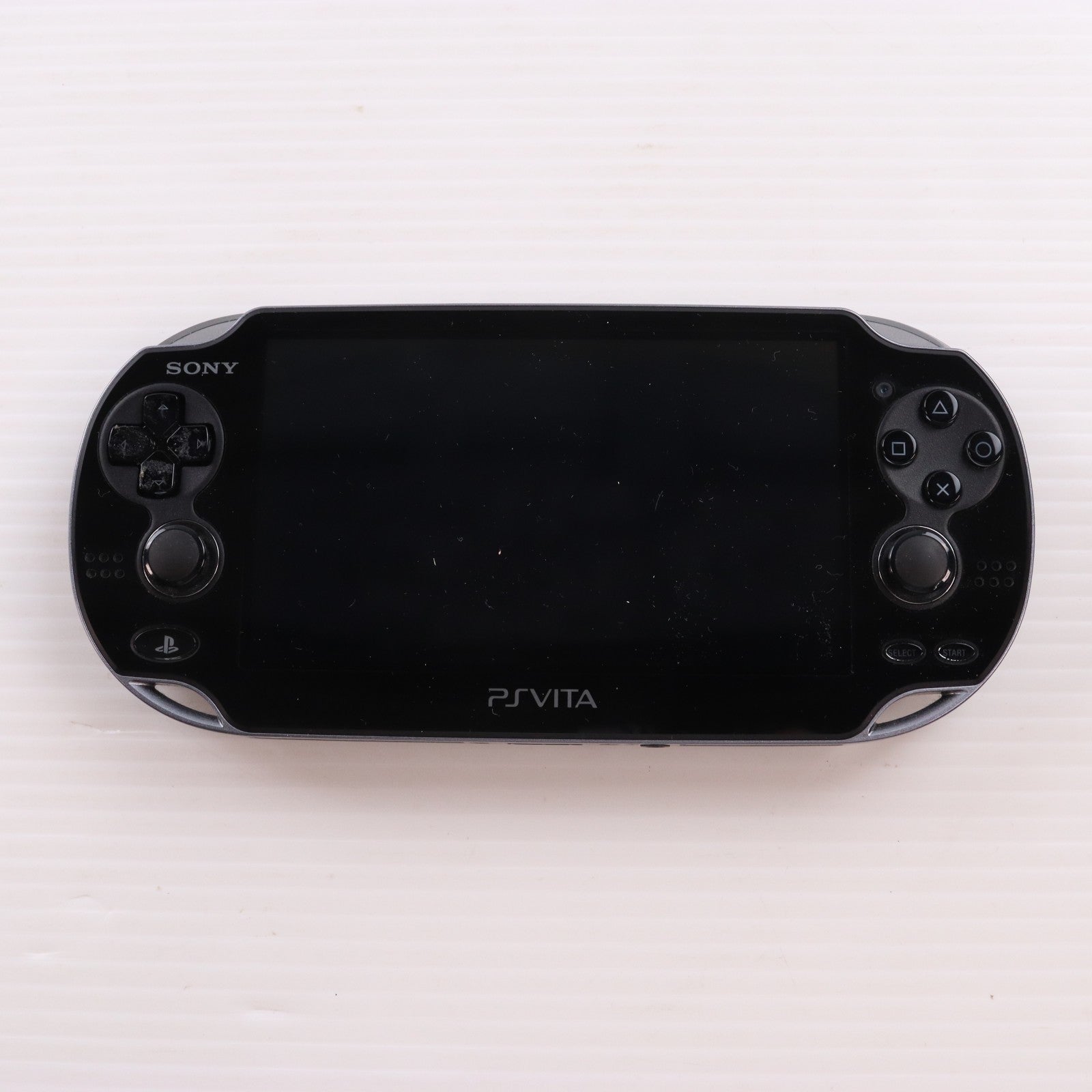 【中古即納】[PSVita] (本体) PlayStation Vita(プレイステーション ヴィータ) Wi-Fiモデル クリスタル・ブラック SCE(PCH-1000ZA01)(20111217)