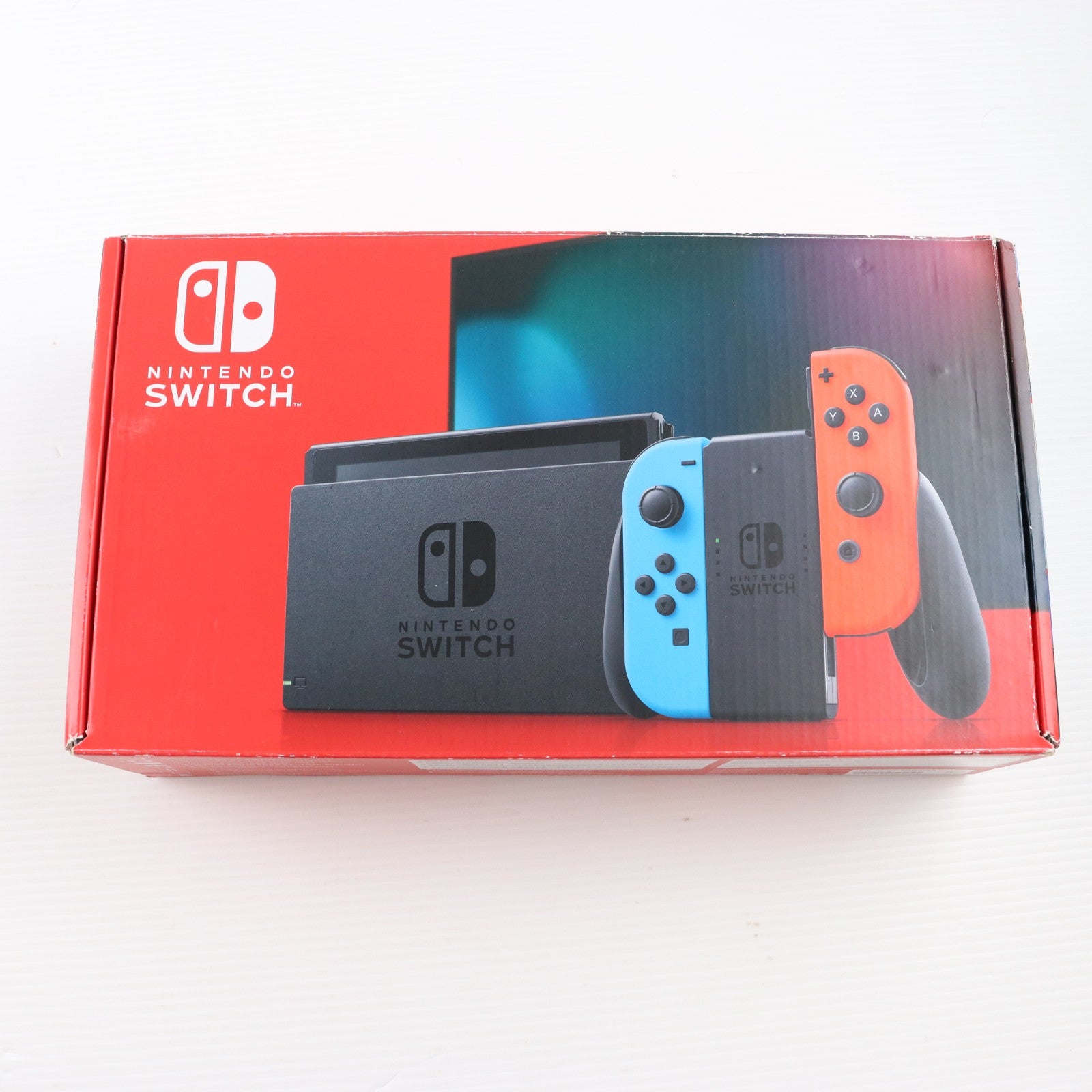 【中古即納】[Switch] (本体) Nintendo Switch(ニンテンドースイッチ) Joy-Con(L) ネオンブルー/(R) ネオンレッド 任天堂(HAD-S-KABAA)(20190830)