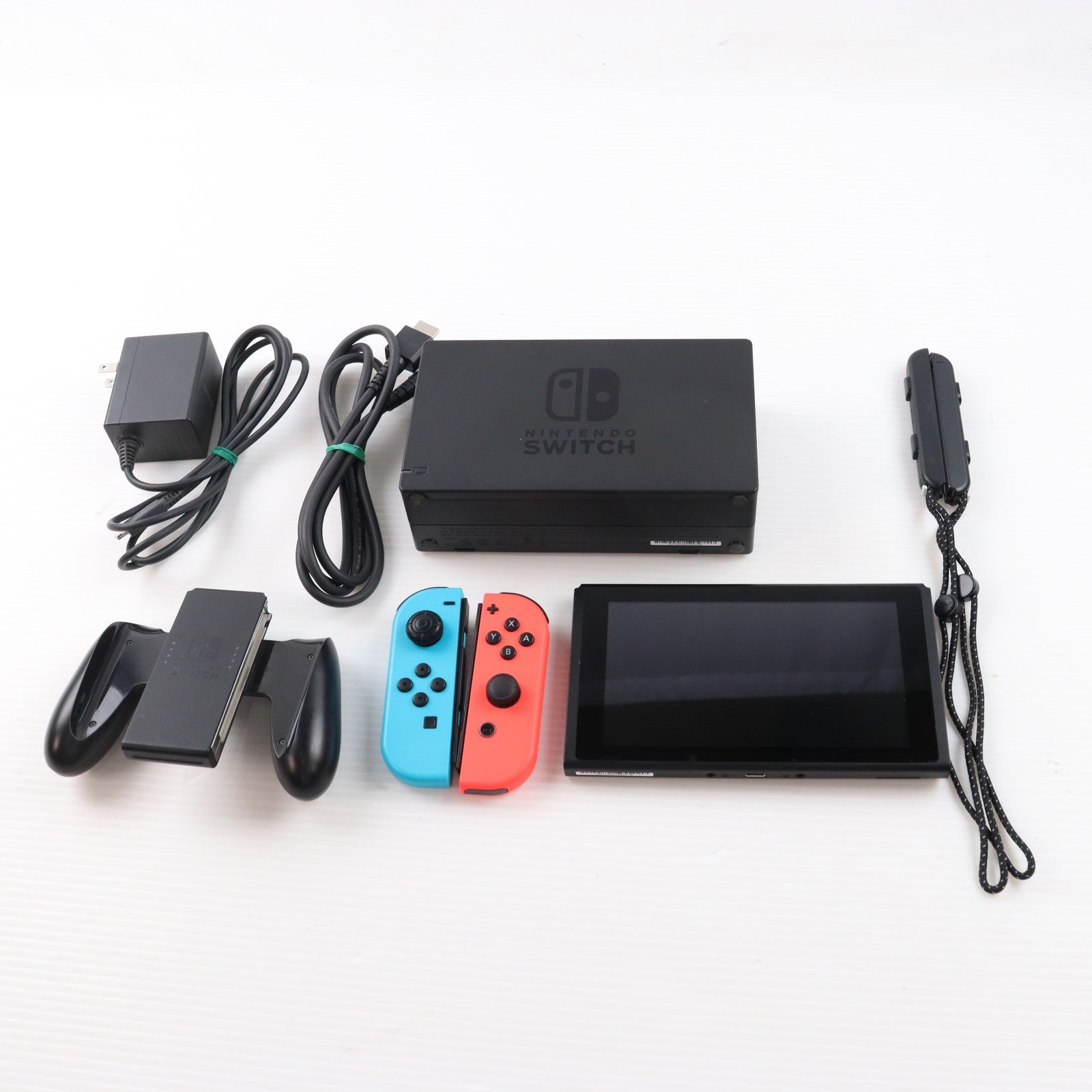 【中古即納】[Switch] (本体) Nintendo Switch(ニンテンドースイッチ) Joy-Con(L) ネオンブルー/R ネオンレッド 任天堂(HAC-S-KABAA)(20170303)