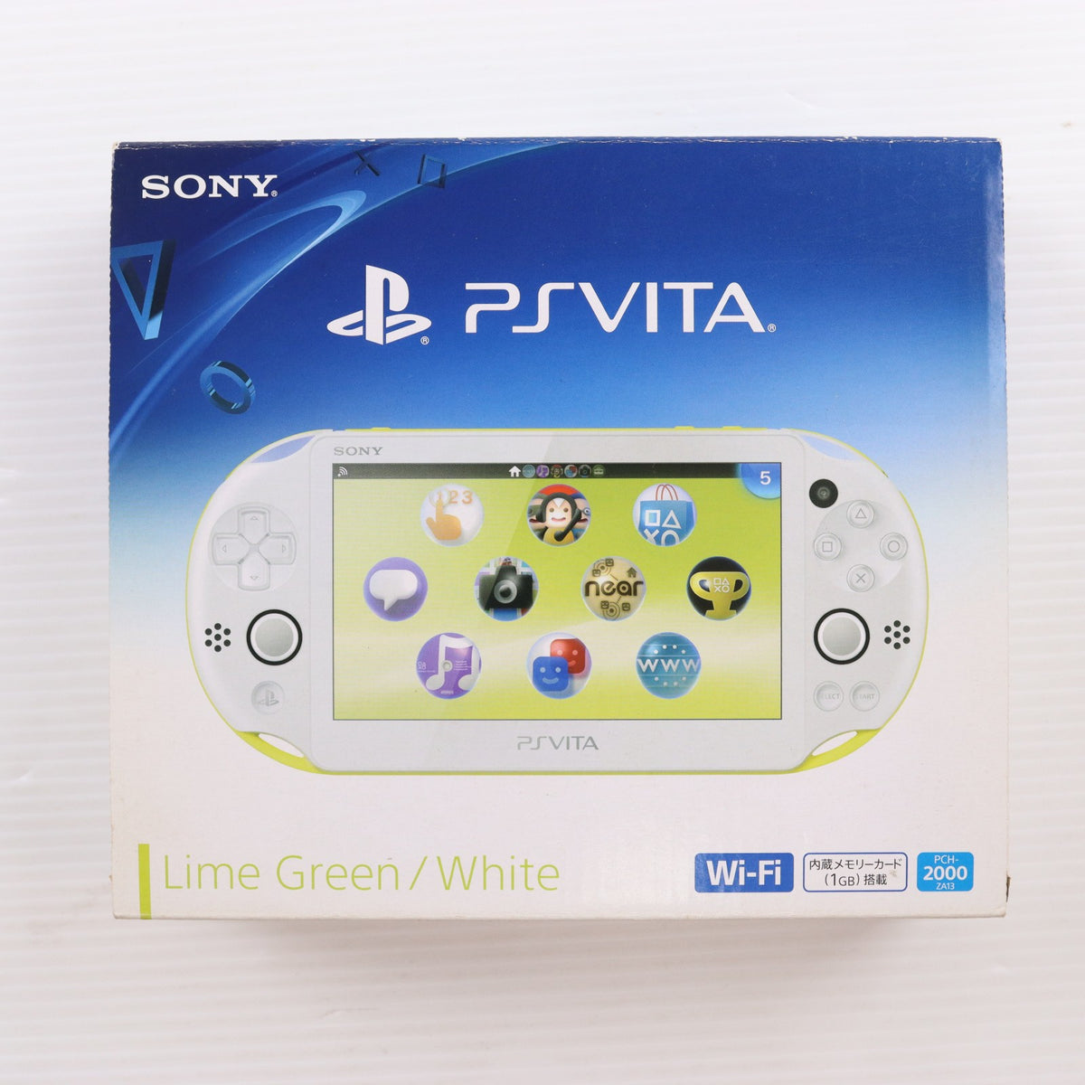 【中古即納】[PSVita] (本体) PlayStation Vita(プレイステーション ヴィータ) Wi-Fiモデル ライムグリーン/ホワイト SCE(PCH-2000ZA13)(20131010)