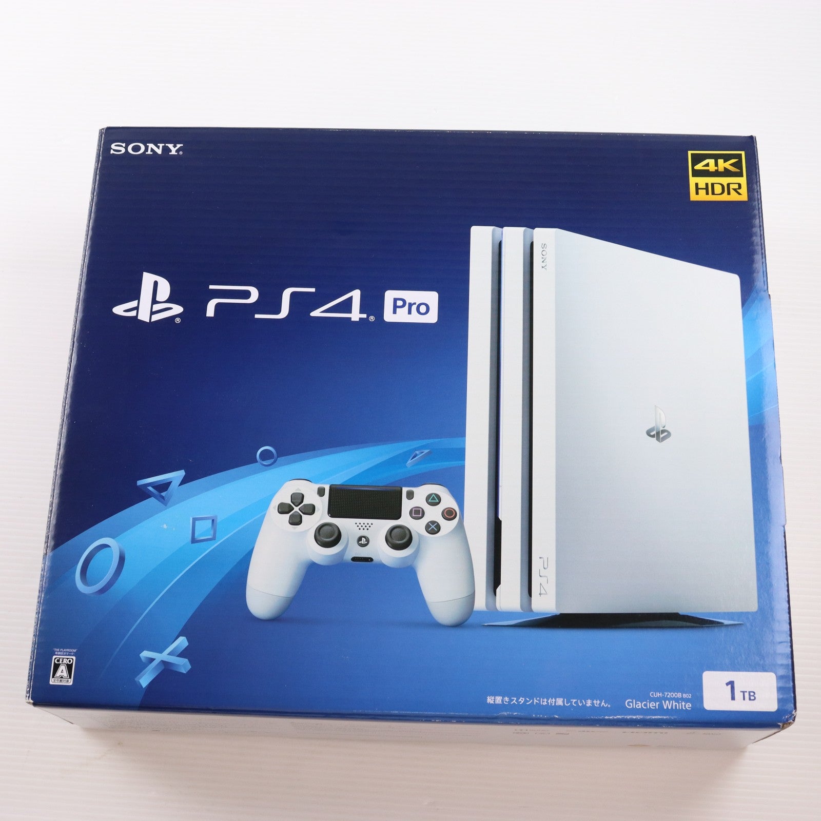 【中古即納】[PS4] (本体) PlayStation 4 Pro(プレイステーション4 プロ) グレイシャー・ホワイト 1TB SIE(CUH-7200BB02)(20181012)