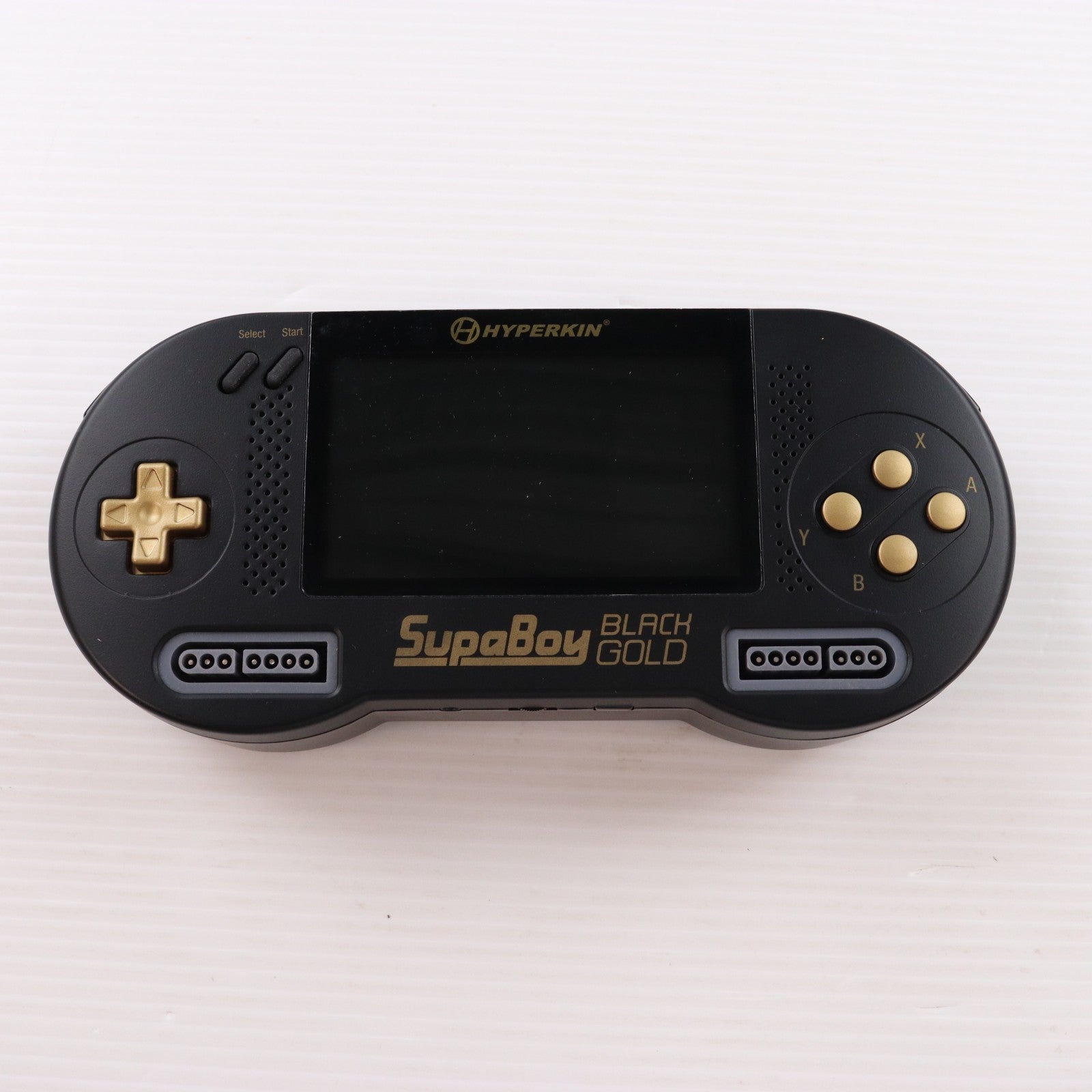 【中古即納】[SFC] (本体) Supaboy Black Gold Special Edition(スパボーイ ブラック ゴールド スペシャルエディション) Hyperkin(20191130)