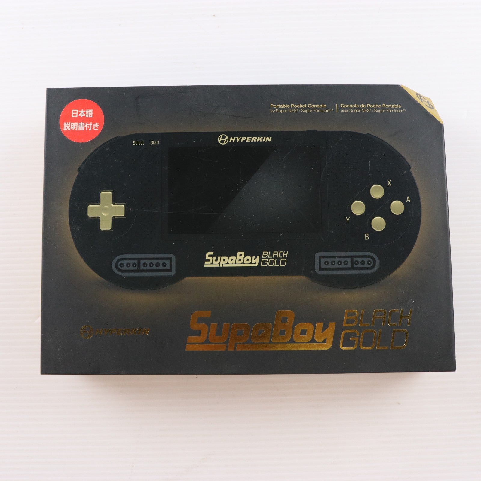 【中古即納】[SFC] (本体) Supaboy Black Gold Special Edition(スパボーイ ブラック ゴールド スペシャルエディション) Hyperkin(20191130)