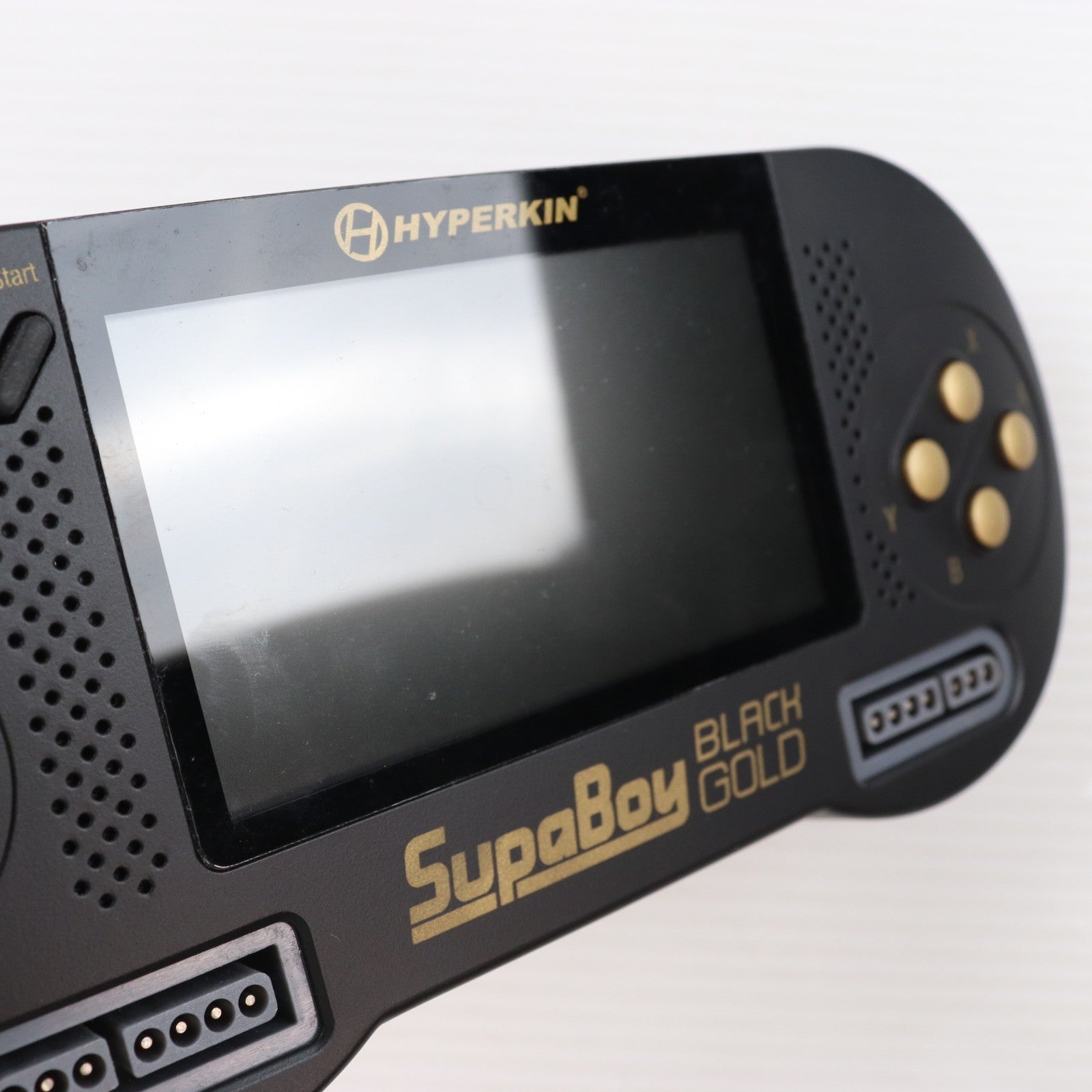 【中古即納】[SFC] (本体) Supaboy Black Gold Special Edition(スパボーイ ブラック ゴールド スペシャルエディション) Hyperkin(20191130)