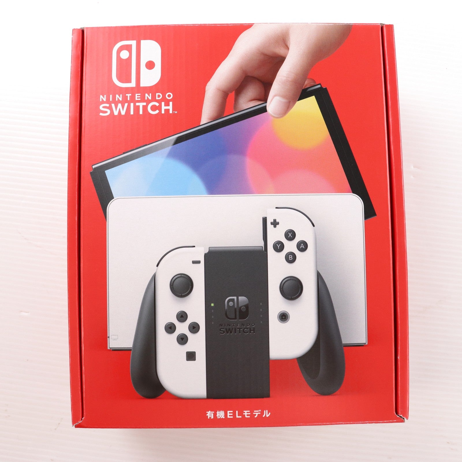 【中古即納】[Switch] (本体) Nintendo Switch(ニンテンドースイッチ) 有機ELモデル Joy-Con(L)/(R) ホワイト 任天堂(HEG-S-KAAAA)(20211008)