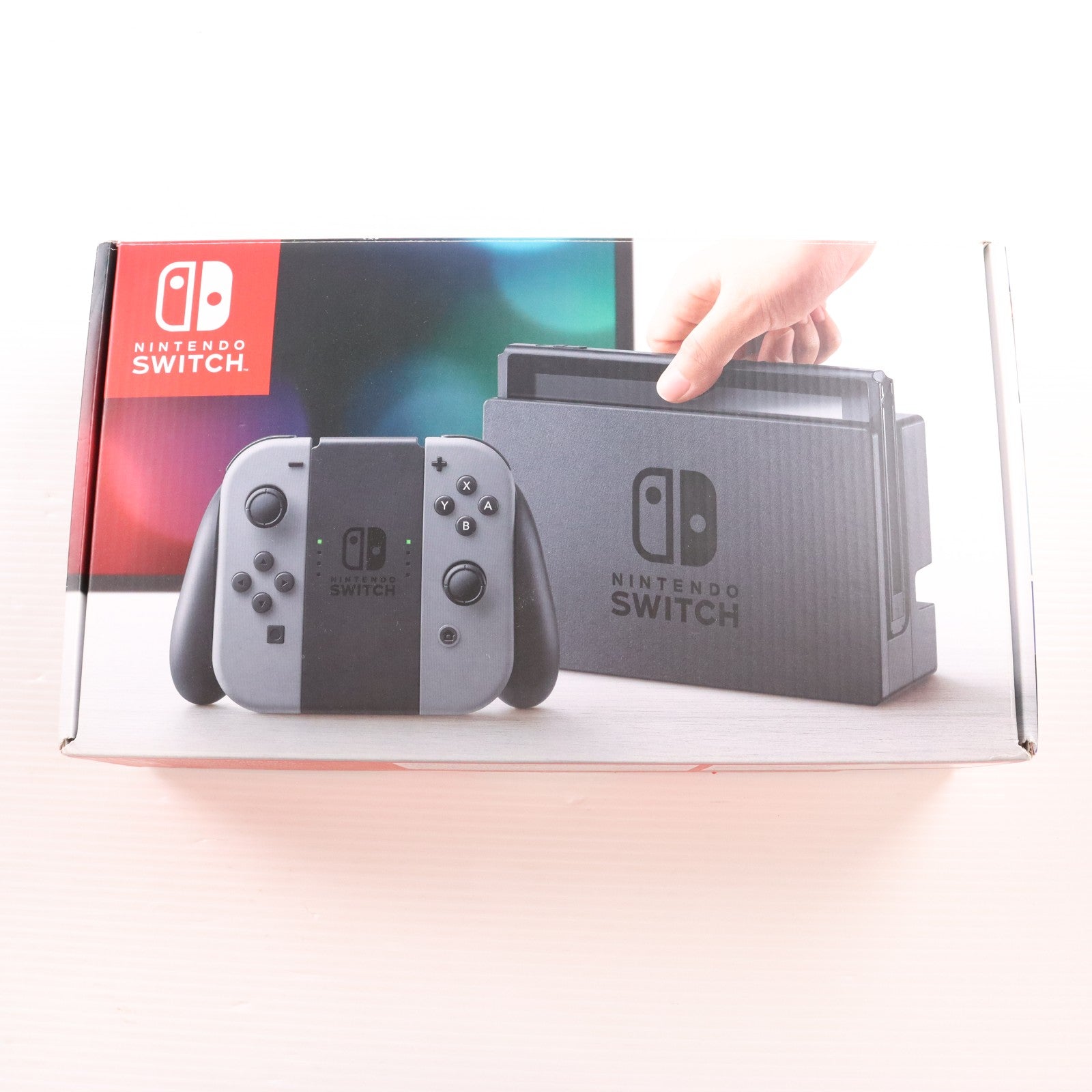 【中古即納】[Switch] (本体) Nintendo Switch(ニンテンドースイッチ) Joy-Con(L)/R グレー 任天堂(HAC-S-KAAAA)(20170303)