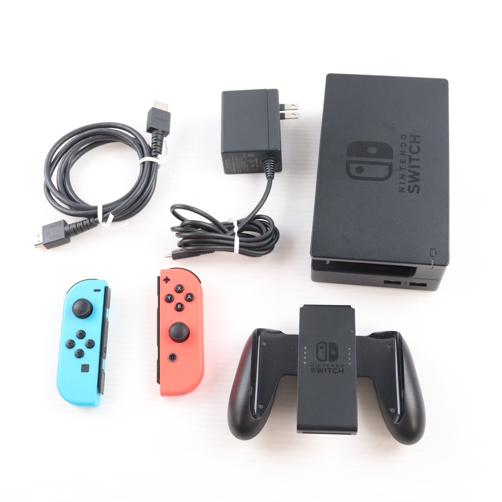 【中古即納】[Switch] (本体) Nintendo Switch(ニンテンドースイッチ) Joy-Con(L) ネオンブルー/(R) ネオンレッド 任天堂(HAD-S-KABAA)(20190830)