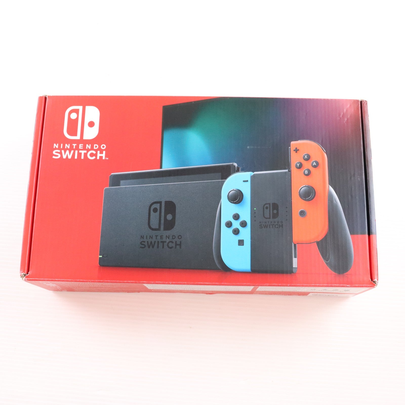 【中古即納】[Switch] (本体) Nintendo Switch(ニンテンドースイッチ) Joy-Con(L) ネオンブルー/(R) ネオンレッド 任天堂(HAD-S-KABAA)(20190830)