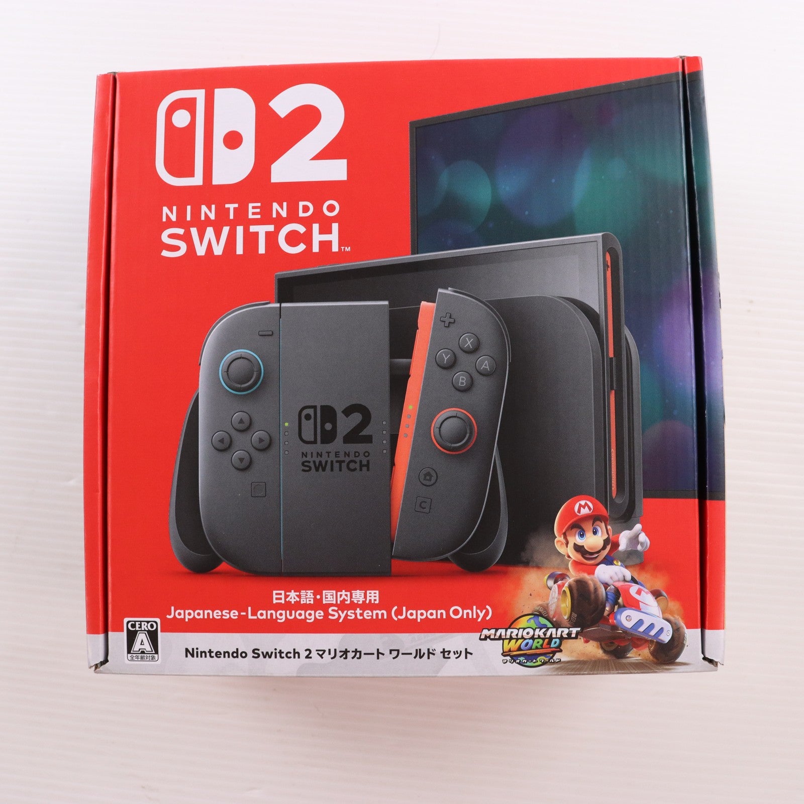 【中古即納】[Switch2] (本体)(ソフト無し) Nintendo Switch 2(ニンテンドースイッチ2)(日本語・国内専用) マリオカート ワールド セット 任天堂(BEE-S-KB6PA)(20250605)