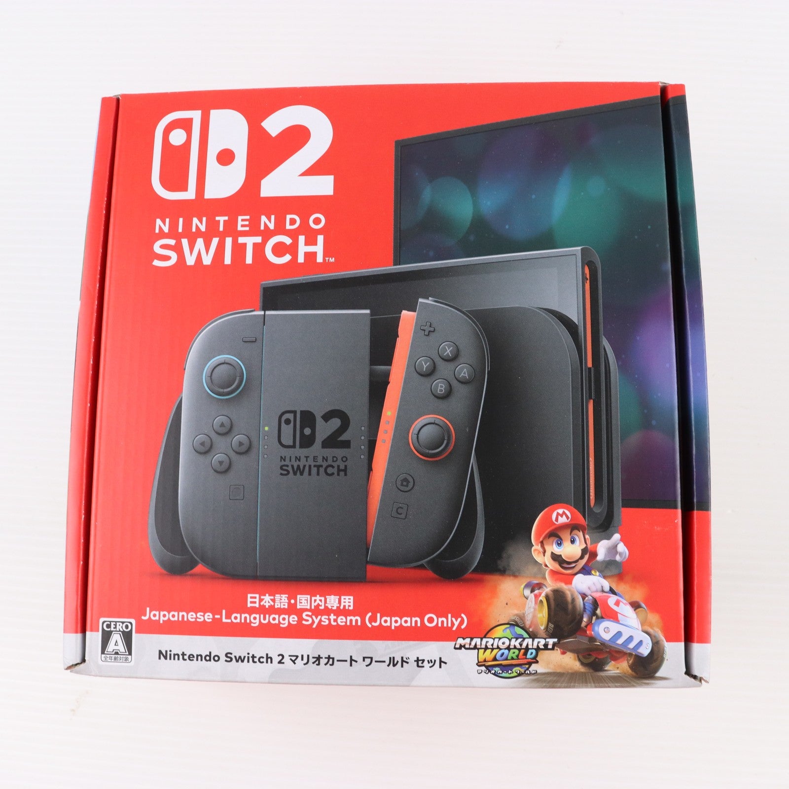 【中古即納】[Switch2] (本体)(ソフト無し) Nintendo Switch 2(ニンテンドースイッチ2)(日本語・国内専用) マリオカート ワールド セット 任天堂(BEE-S-KB6PA)(20250605)