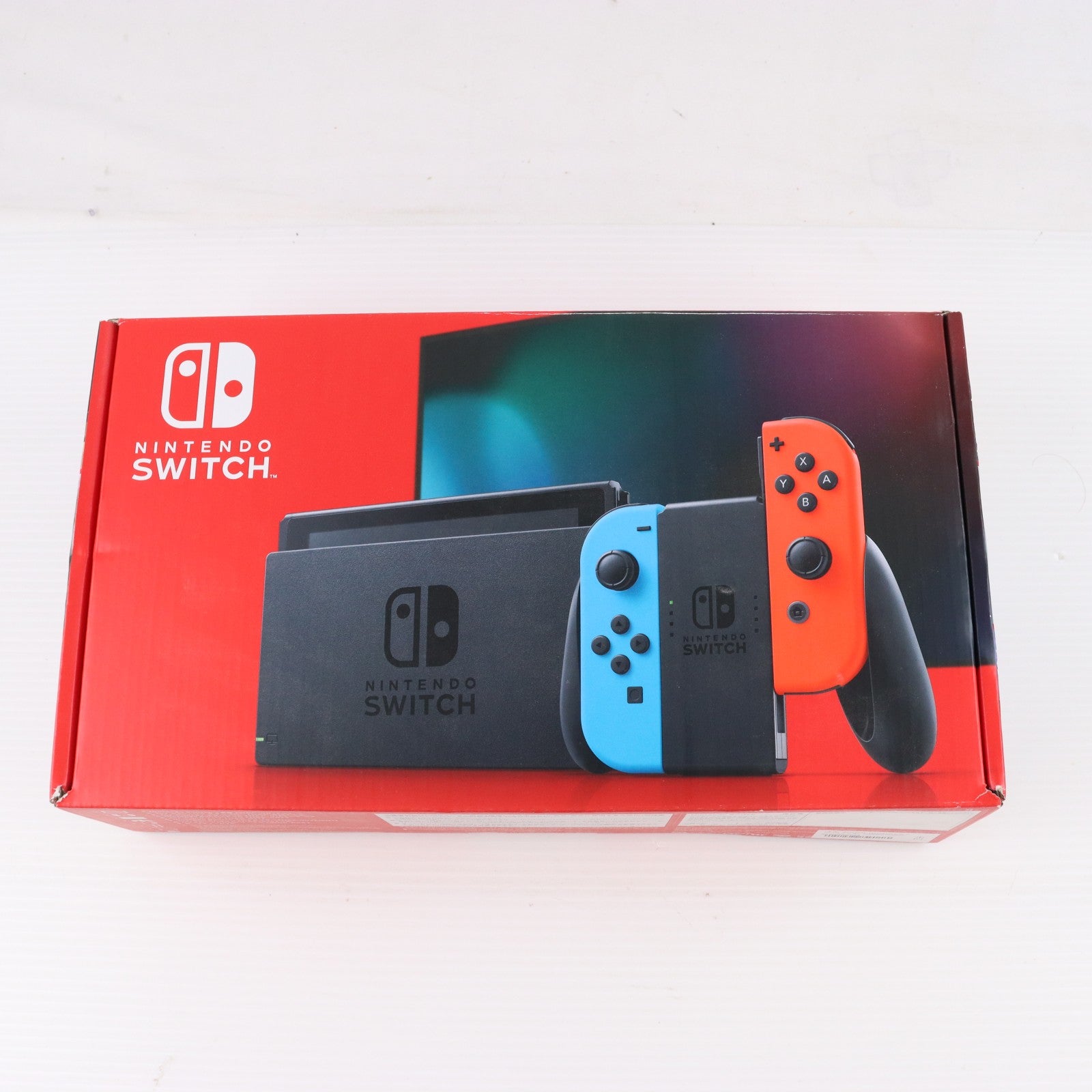 【中古即納】[Switch] (本体) Nintendo Switch(ニンテンドースイッチ) Joy-Con(L) ネオンブルー/(R) ネオンレッド 任天堂(HAD-S-KABAA)(20190830)