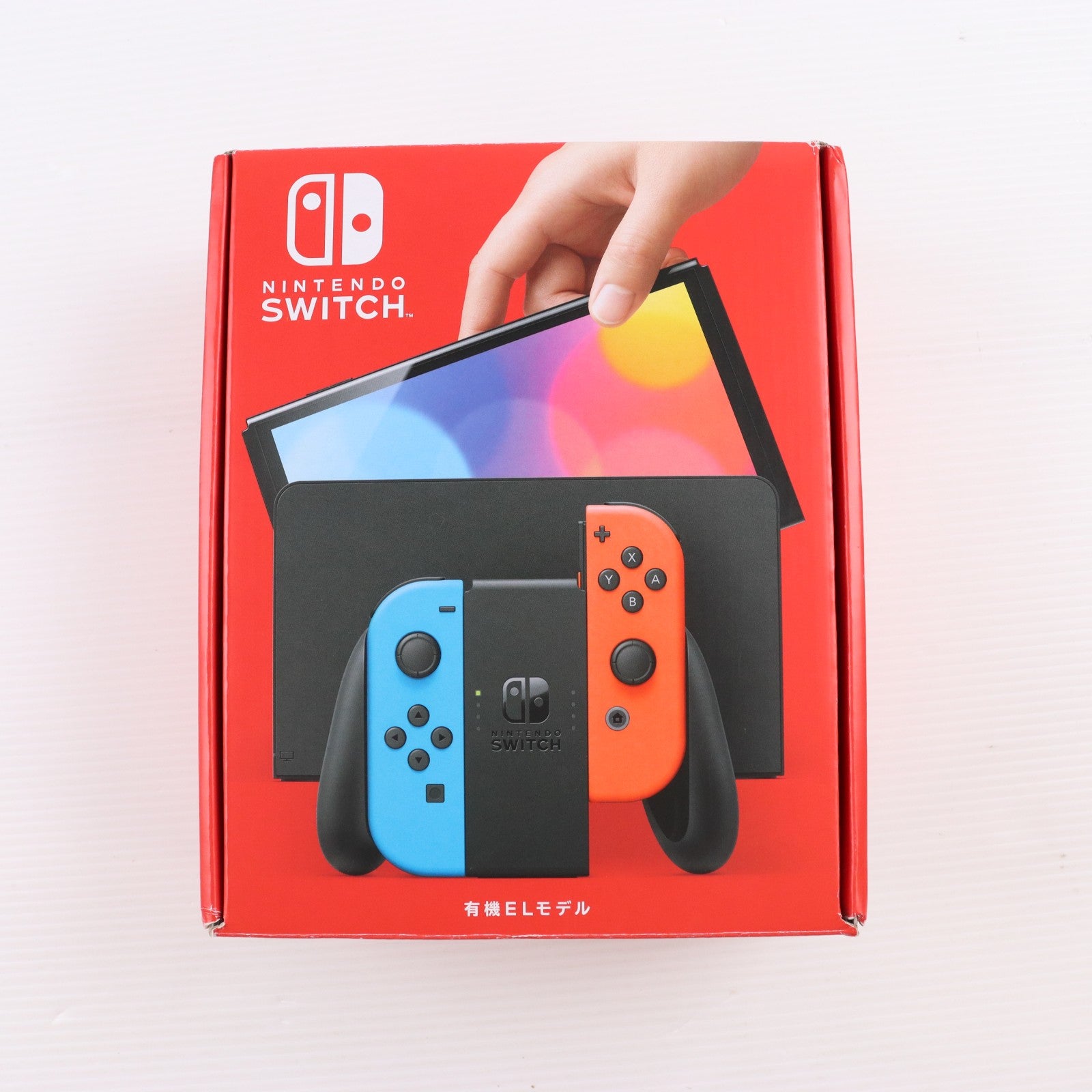 【中古即納】[Switch] (本体) Nintendo Switch(ニンテンドースイッチ) 有機ELモデル Joy-Con(L) ネオンブルー/(R) ネオンレッド 任天堂(HEG-S-KABAA)(20211008)