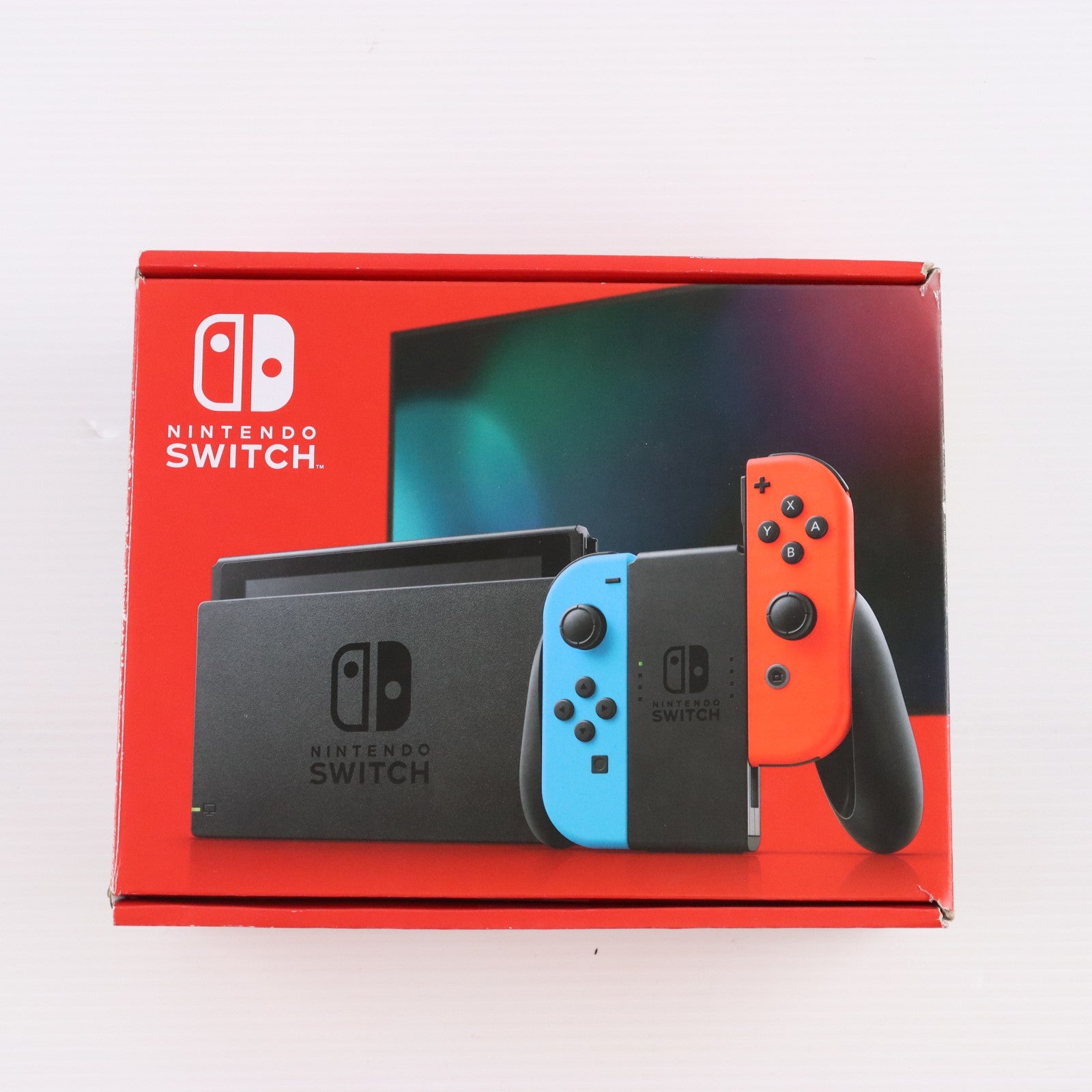 【中古即納】[Switch] (本体) Nintendo Switch(ニンテンドースイッチ) Joy-Con(L) ネオンブルー/R ネオンレッド 任天堂(HAD-S-KABAH)(20190830)