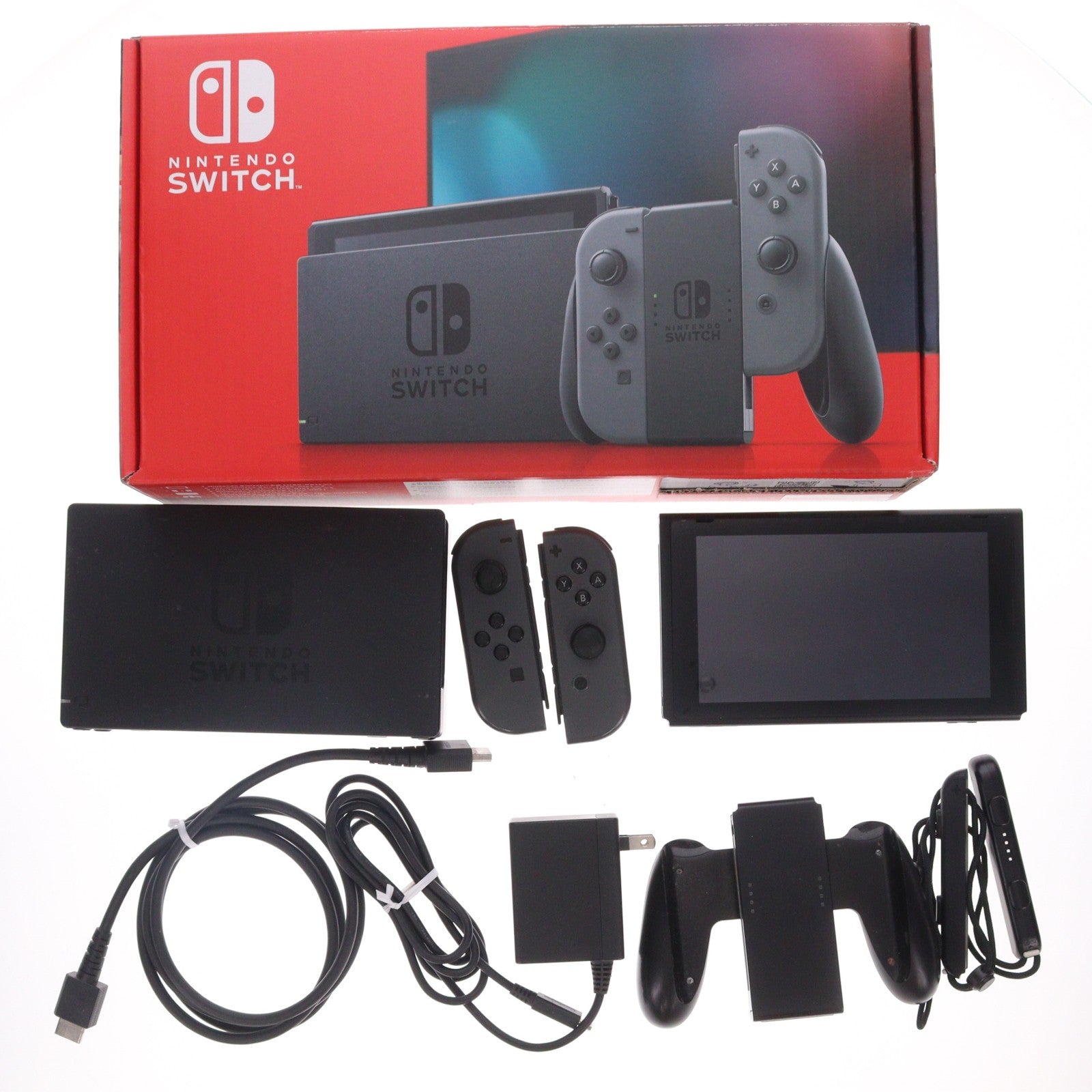 【中古即納】[Switch] (本体) Nintendo Switch(ニンテンドースイッチ) Joy-Con(L)/R グレー 任天堂(HAD-S-KAAAA)(20190830)
