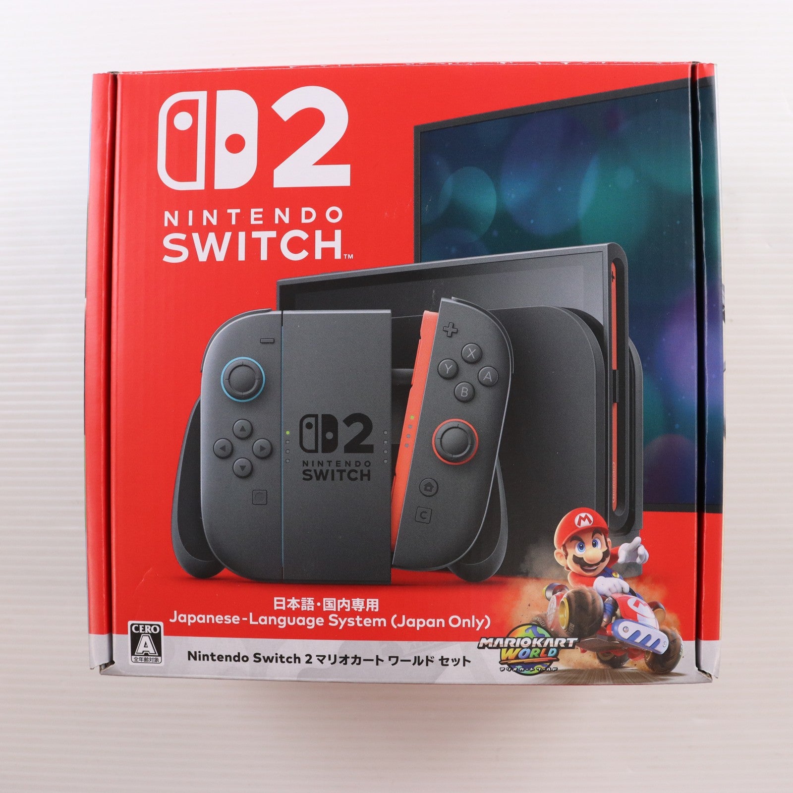 【中古即納】[Switch2] (本体)(ソフト無し) Nintendo Switch 2(ニンテンドースイッチ2)(日本語・国内専用) マリオカート ワールド セット 任天堂(BEE-S-KB6PA)(20250605)