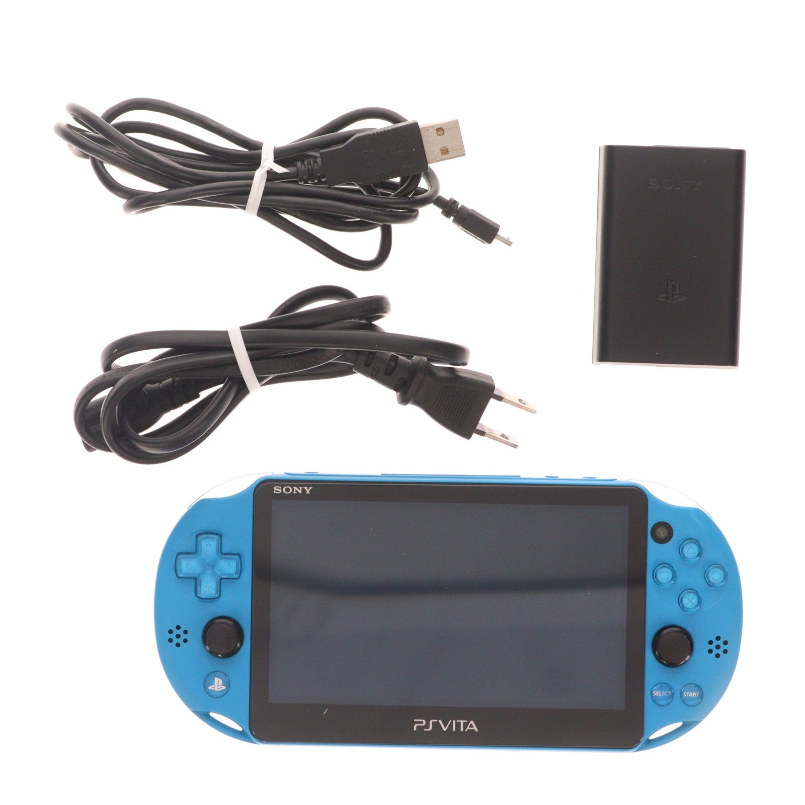【中古即納】[PSVita] (本体) PlayStation Vita(プレイステーション ヴィータ) Wi-Fiモデル アクア・ブルー SCE(PCH-2000ZA23)(20150917)