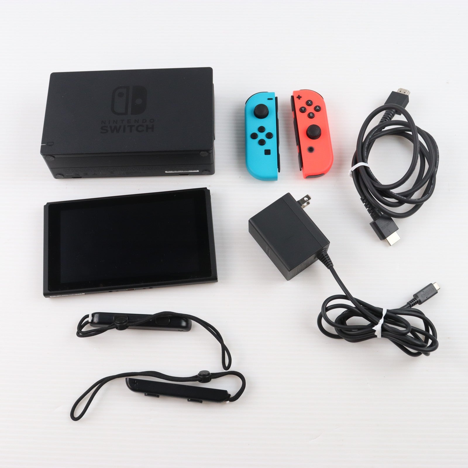【中古即納】[Switch] (本体) Nintendo Switch(ニンテンドースイッチ) Joy-Con(L) ネオンブルー/R ネオンレッド 任天堂(HAD-S-KABAH)(20190830)