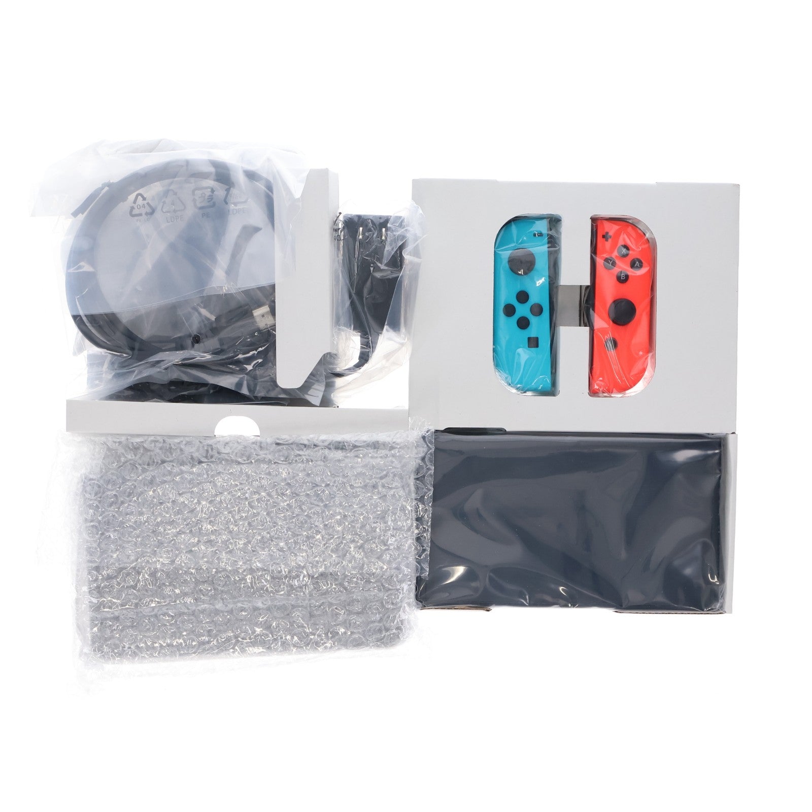 【中古即納】[Switch] (本体)(未使用) Nintendo Switch(有機ELモデル)(ニンテンドースイッチ 有機ELモデル) Joy-Con(L) ネオンブルー/(R) ネオンレッド 任天堂(HEG-S-KABAA)(20211008)