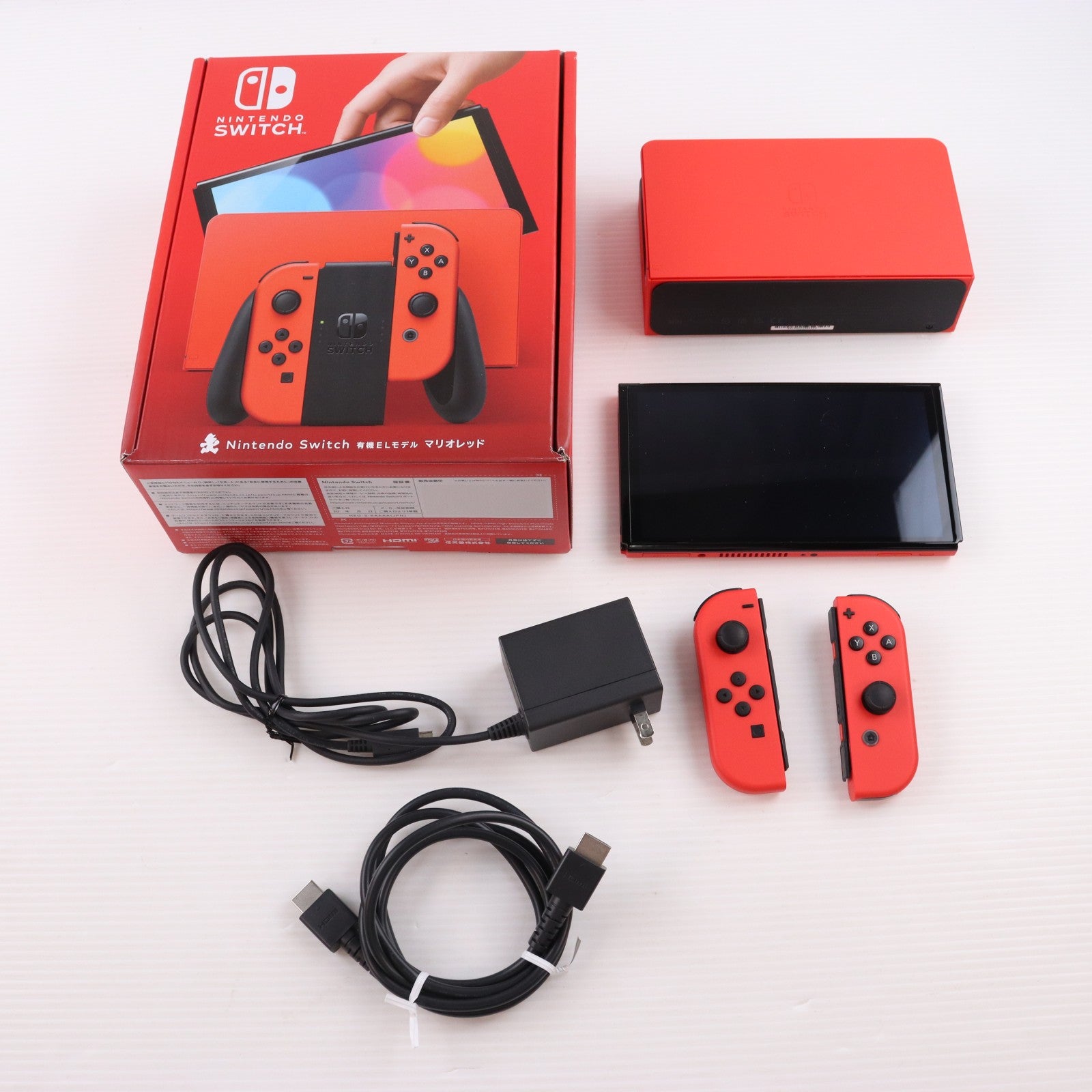 【中古即納】[Switch] (本体) Nintendo Switch(ニンテンドースイッチ) 有機ELモデル マリオレッド 任天堂(HEG-S-RAAAA)(20231006)