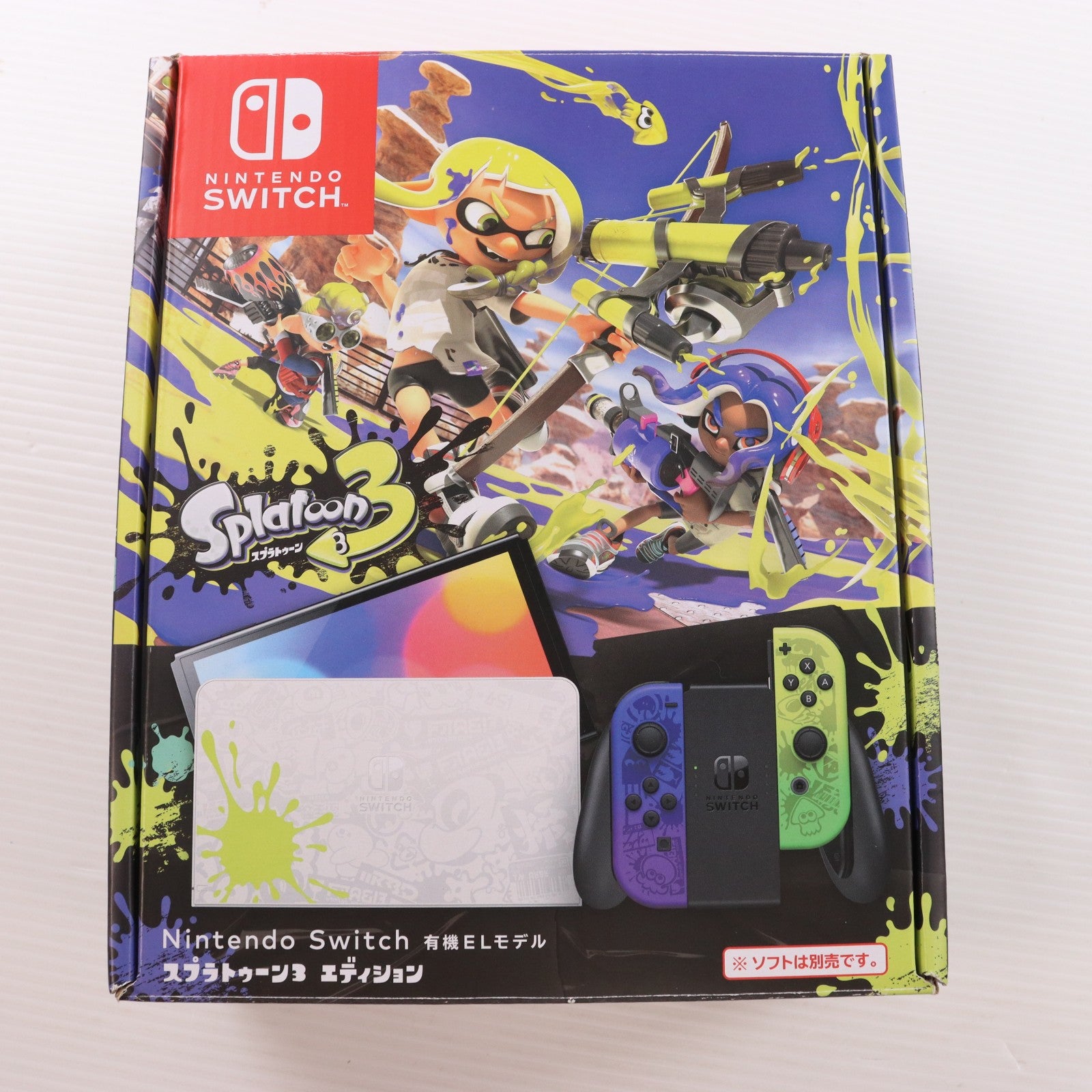 【中古即納】[Switch] (本体) Nintendo Switch(ニンテンドースイッチ) 有機ELモデル スプラトゥーン3エディション 任天堂(HEG-S-KCAAA)(20220826)