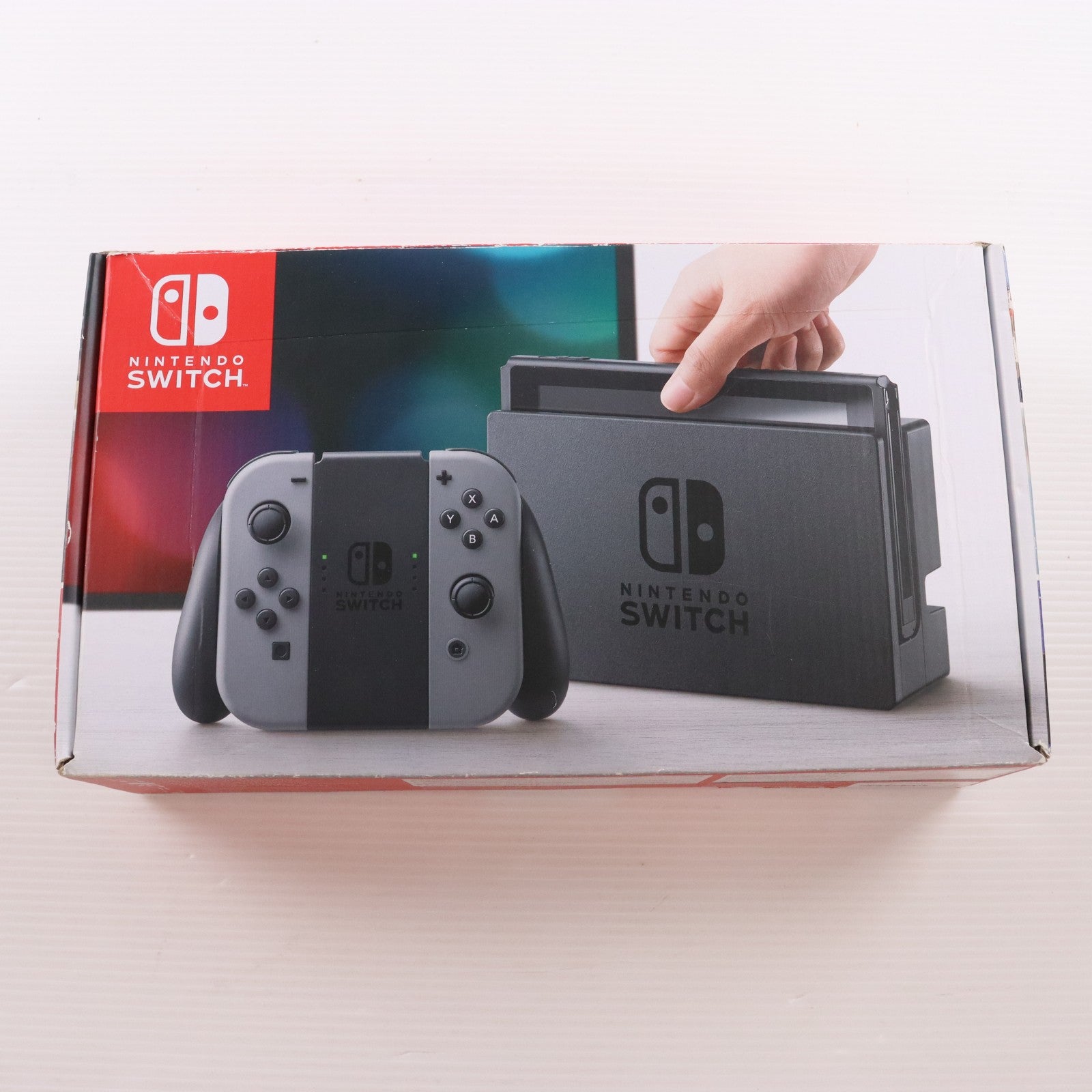 【中古即納】[Switch] (本体) Nintendo Switch(ニンテンドースイッチ) Joy-Con(L)/R グレー 任天堂(HAC-S-KAAAA)(20170303)