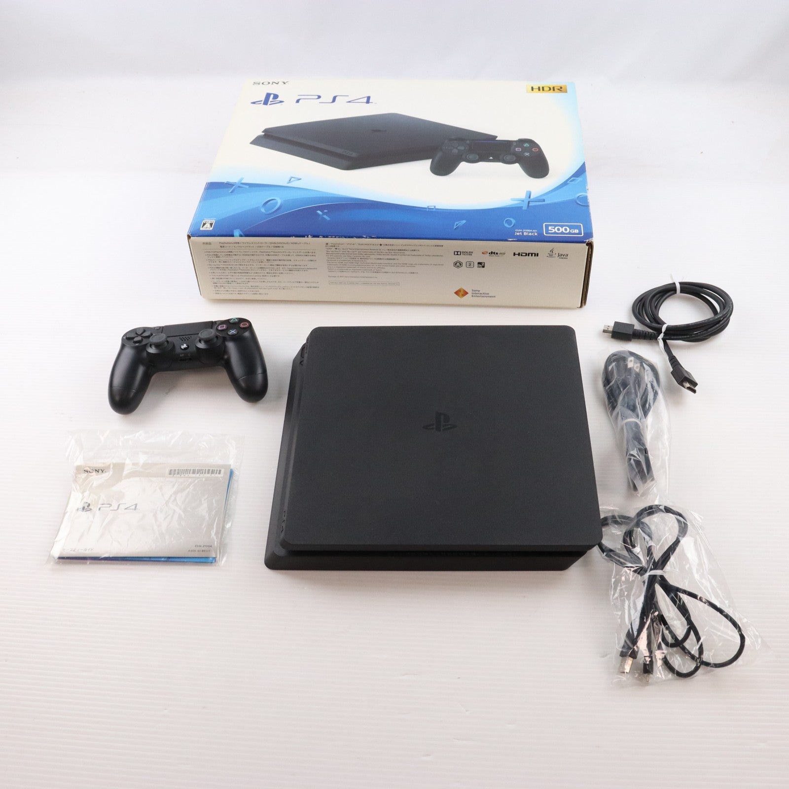 【中古即納】[PS4] (本体) PlayStation 4(プレイステーション4) ジェット・ブラック HDD500GB SIE(CUH-2100AB01)(20170724)