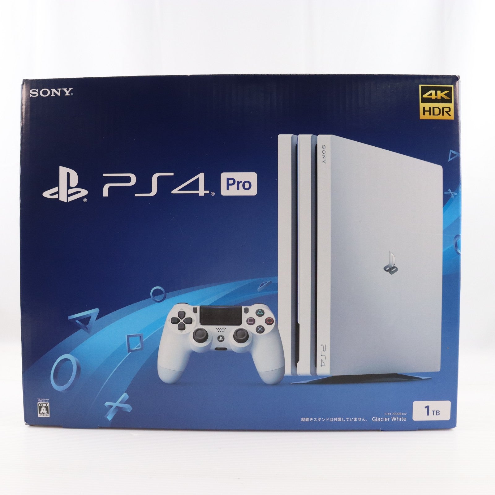 【中古即納】[PS4] (本体) PlayStation4 Pro(プレイステーション4 プロ) グレイシャー・ホワイト HDD1TB SIE(CUH-7000BB02)(20170906)