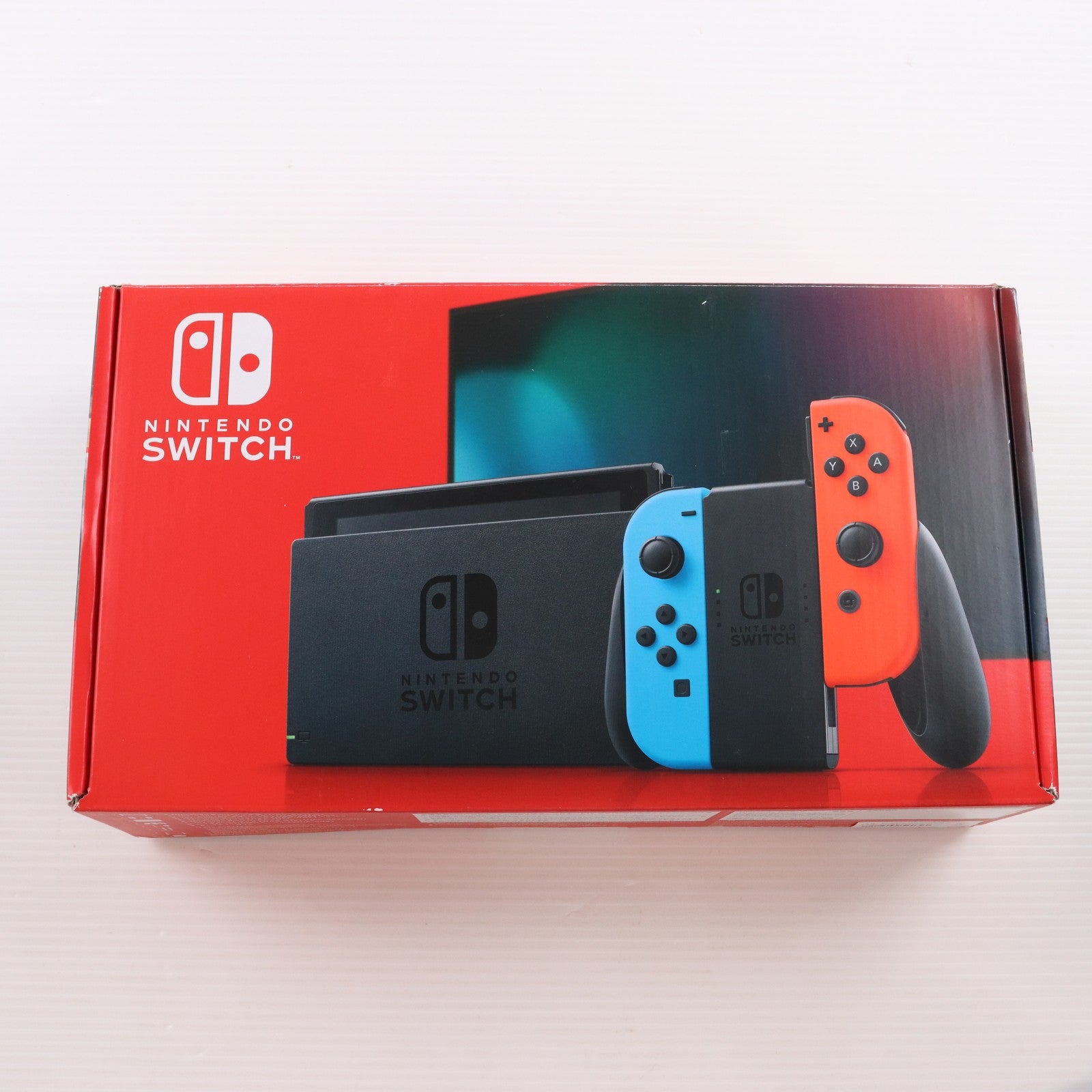 【中古即納】[Switch] (本体) Nintendo Switch(ニンテンドースイッチ) Joy-Con(L) ネオンブルー/(R) ネオンレッド 任天堂(HAD-S-KABAA)(20190830)