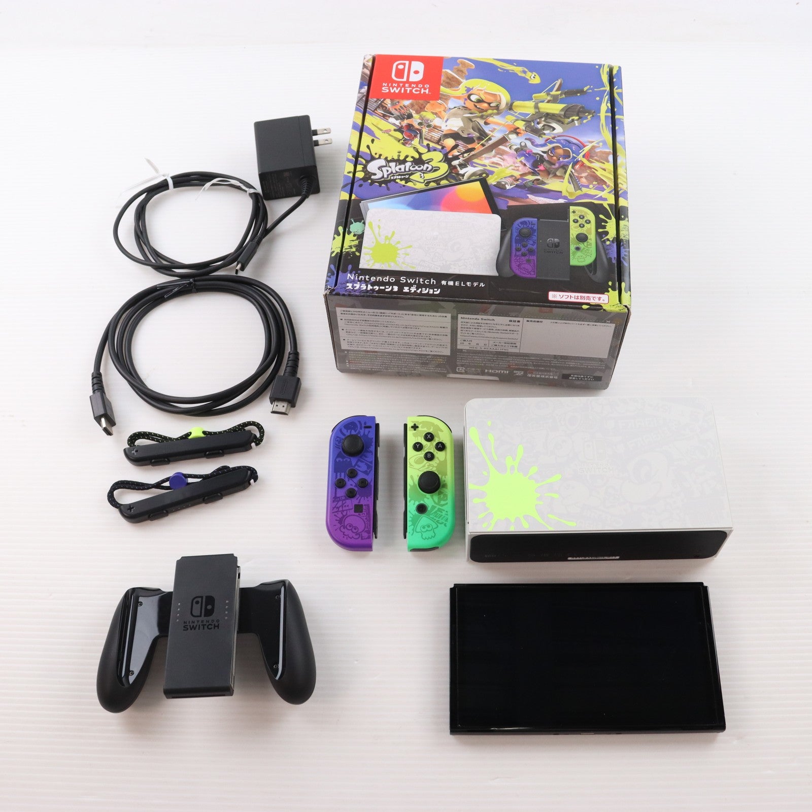 【中古即納】[Switch] (本体) Nintendo Switch(ニンテンドースイッチ) 有機ELモデル スプラトゥーン3エディション 任天堂(HEG-S-KCAAA)(20220826)