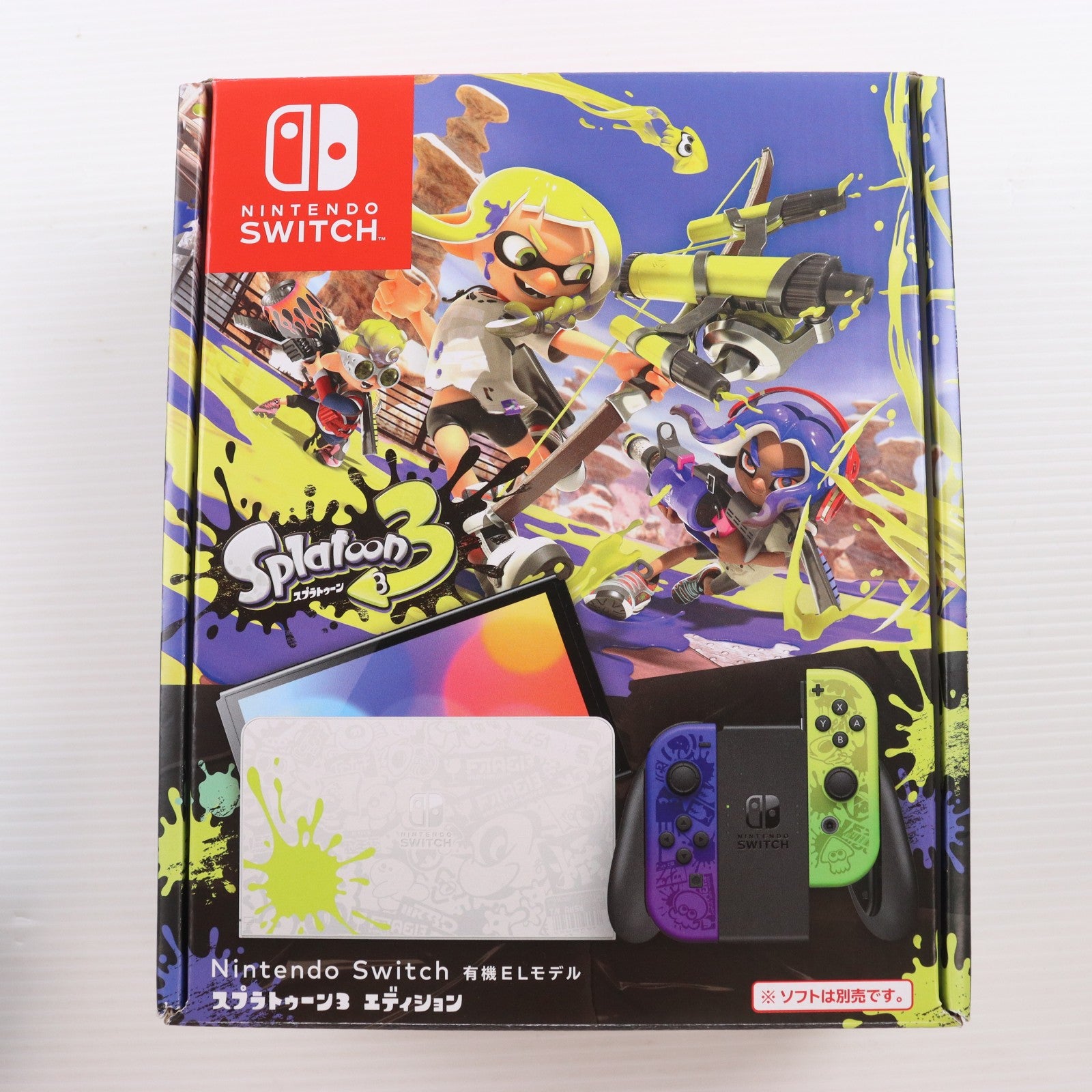 【中古即納】[Switch] (本体) Nintendo Switch(ニンテンドースイッチ) 有機ELモデル スプラトゥーン3エディション 任天堂(HEG-S-KCAAA)(20220826)