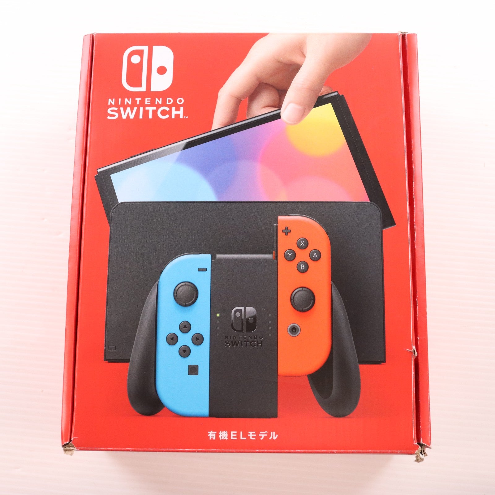 【中古即納】[Switch] (本体) Nintendo Switch(ニンテンドースイッチ) 有機ELモデル Joy-Con(L) ネオンブルー/(R) ネオンレッド 任天堂(HEG-S-KABAA)(20211008)