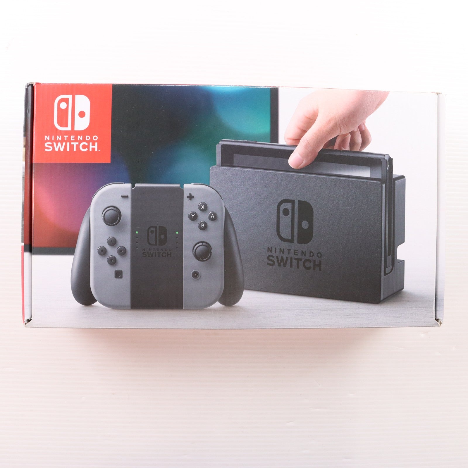【中古即納】[Switch] (本体) Nintendo Switch(ニンテンドースイッチ) Joy-Con(L)/R グレー 任天堂(HAC-S-KAAAA)(20170303)